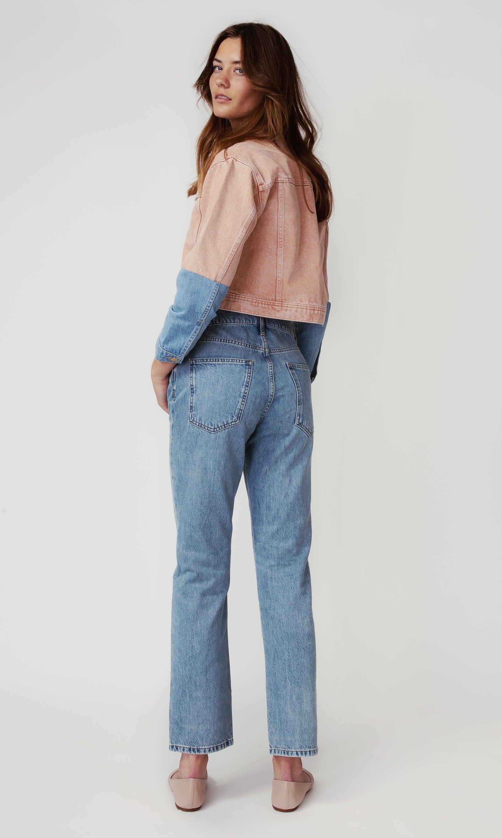 Two Tone Crop Jacket