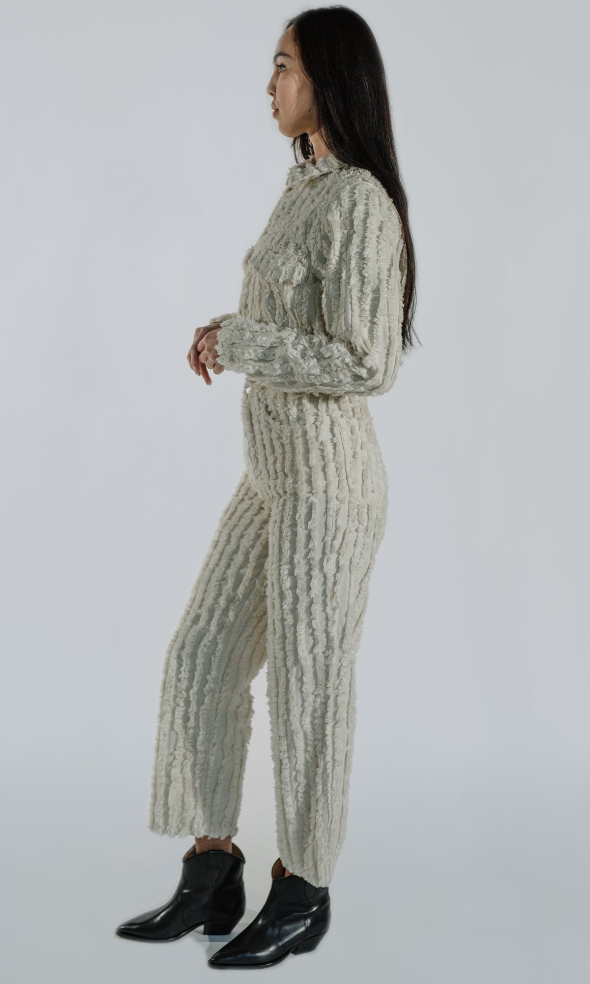 Ms. Triarchy Denim Shearling Jacket