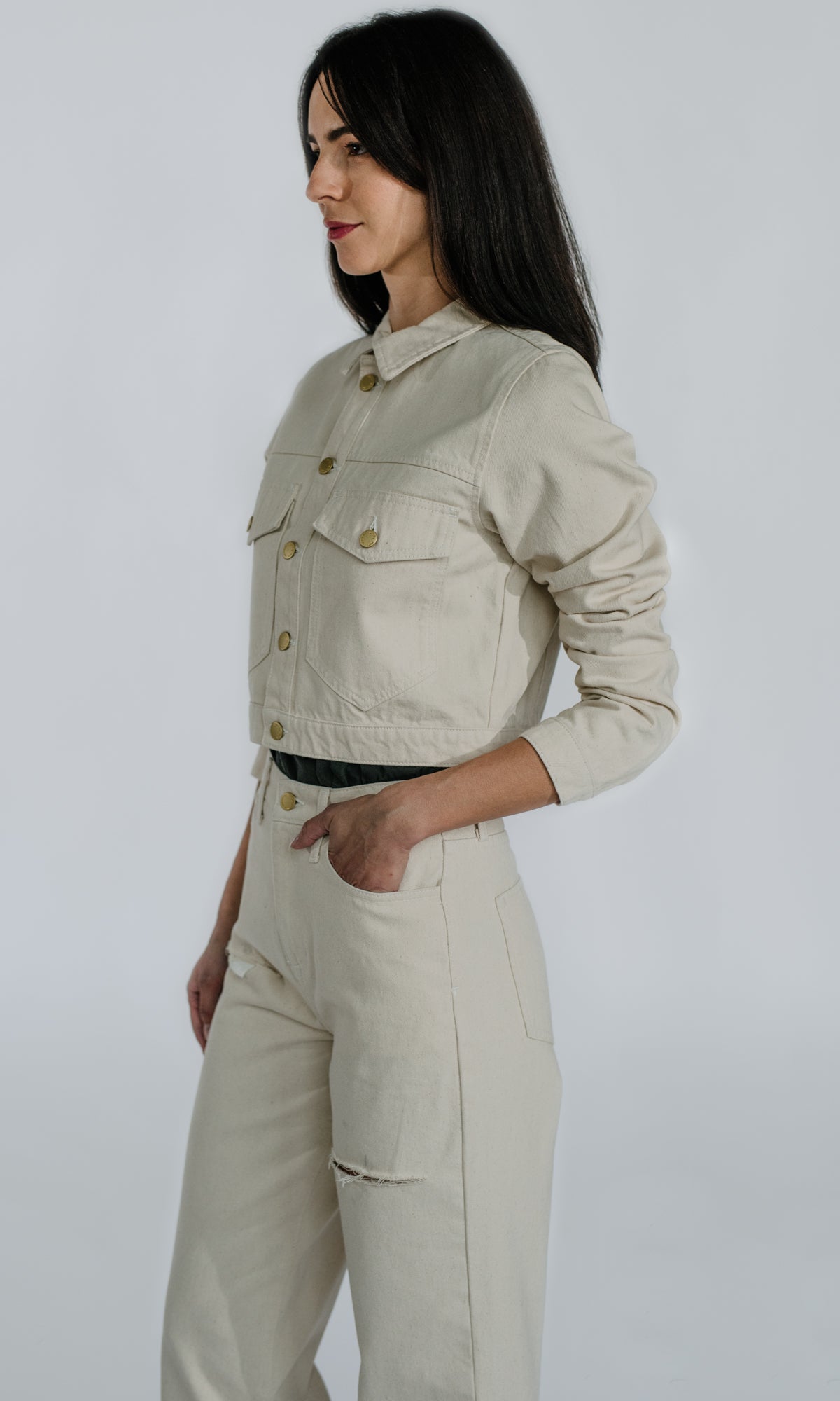 Ms. Onassis Boxy Crop Jacket