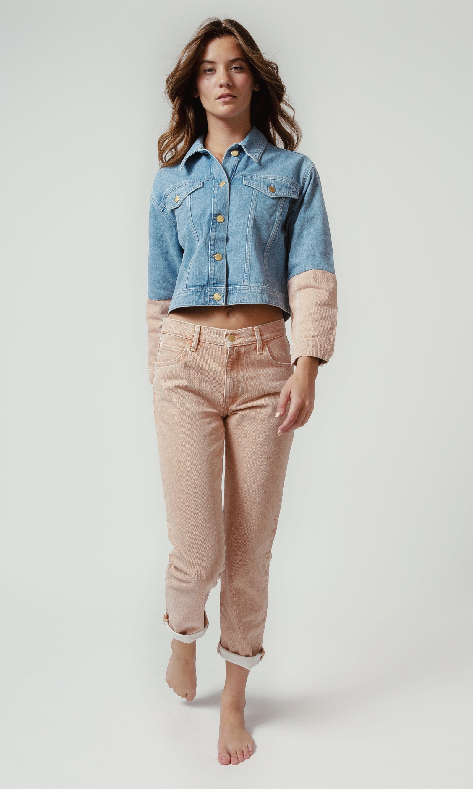 Two Tone Crop Jacket