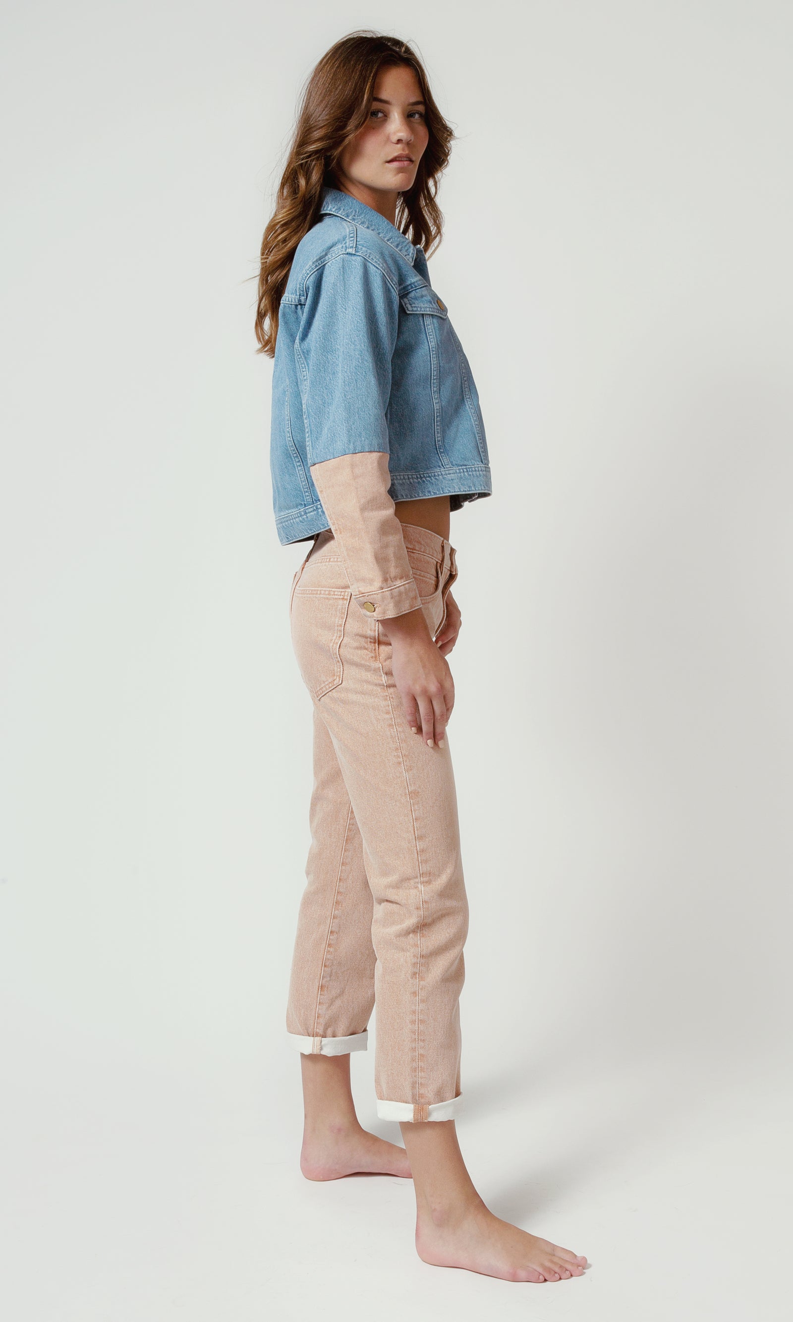 Two Tone Crop Jacket