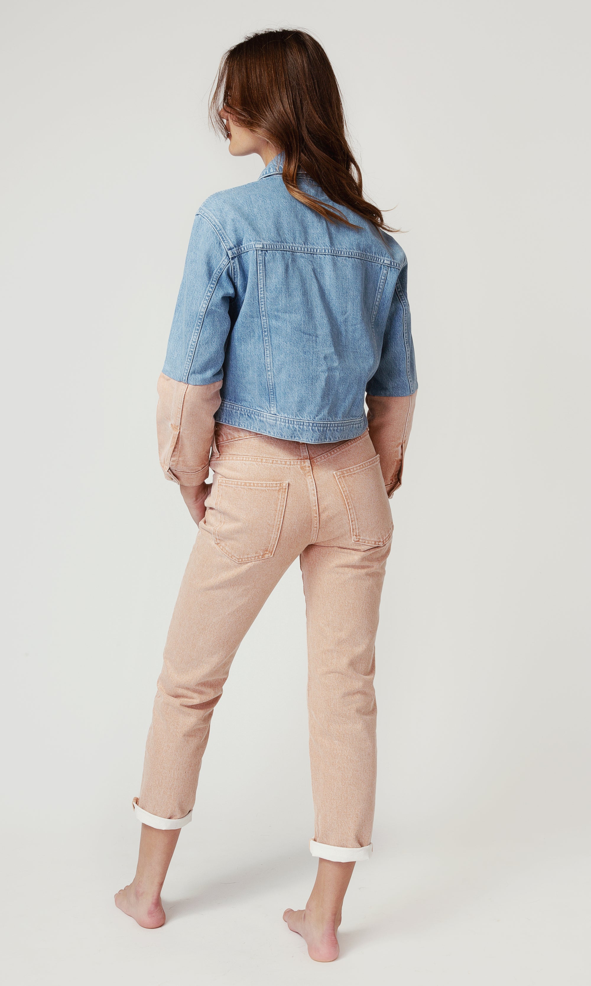 Two Tone Crop Jacket