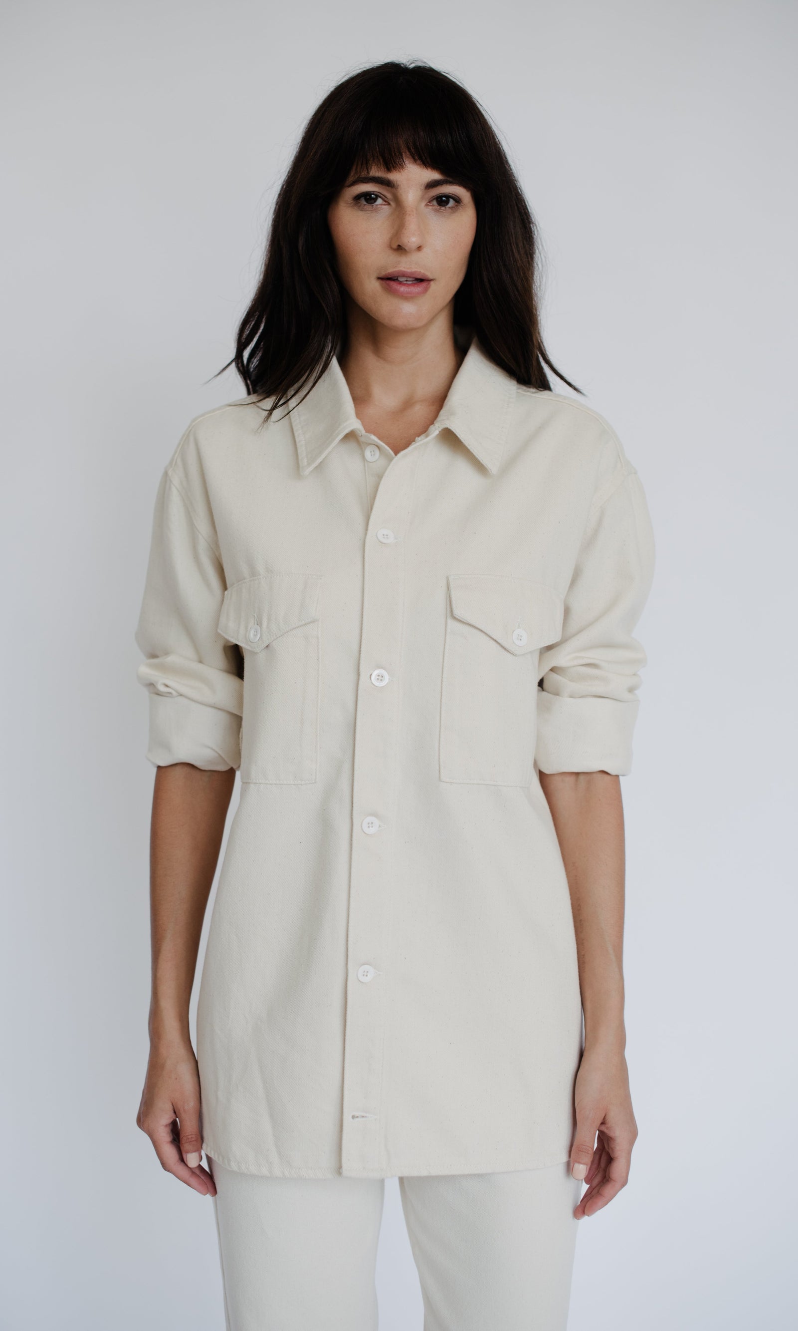 Ms. Triarchy OS Denim Shirt