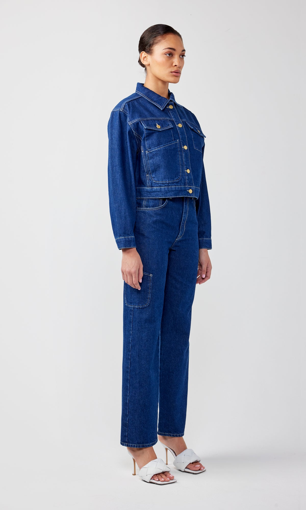 Ms. Cali Oversized Crop Cargo Jacket