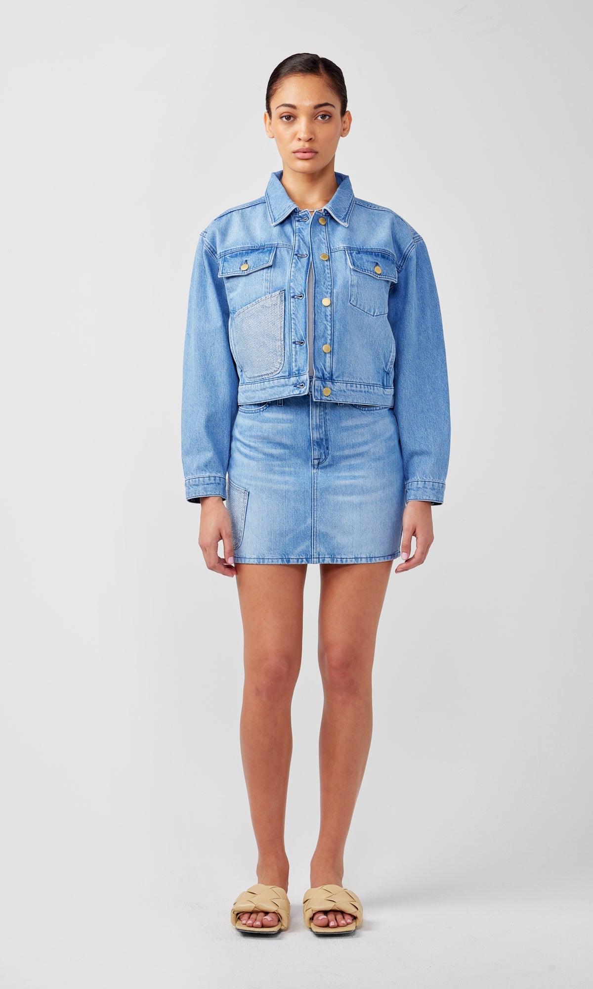 Ms. Cali Oversized Crop Cargo Jacket