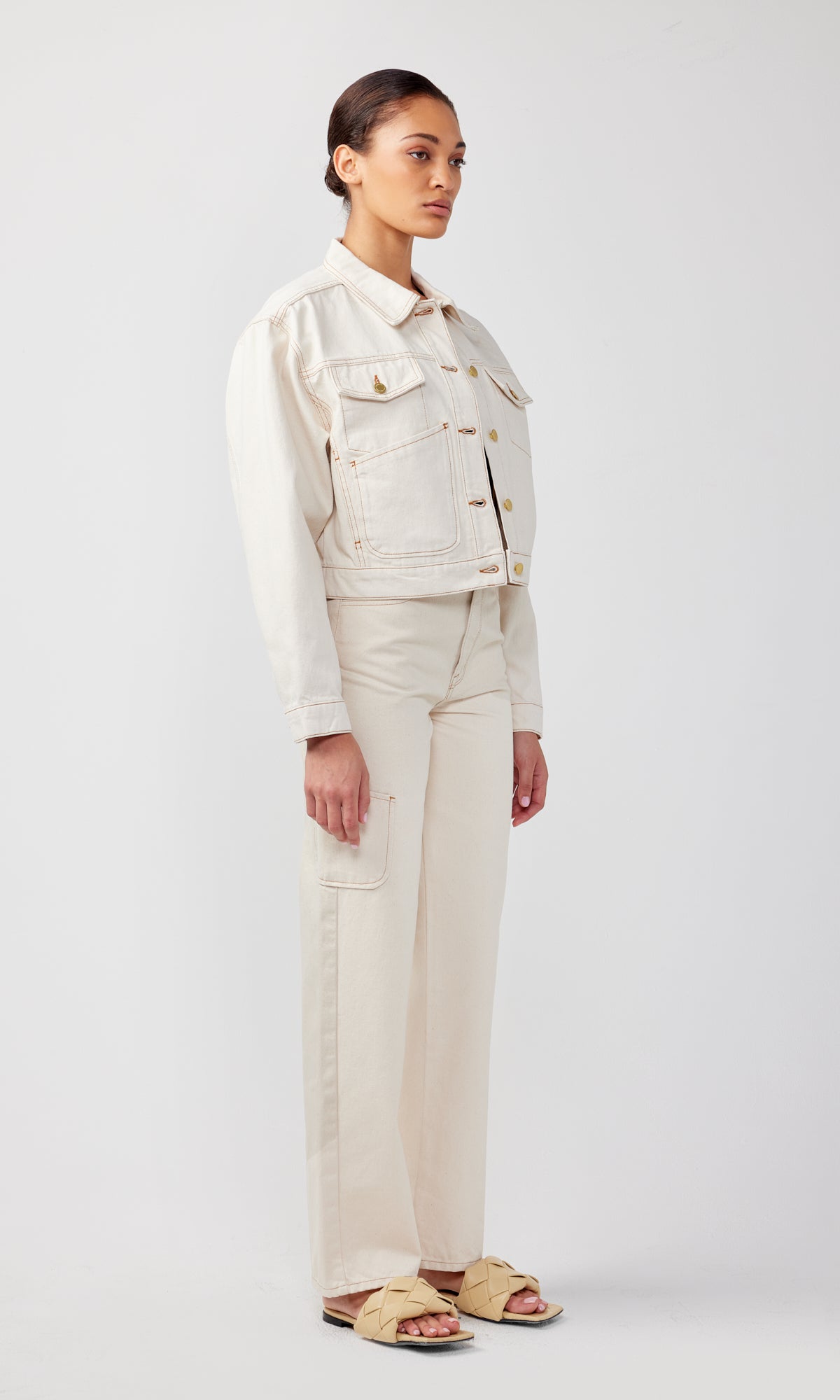 Ms. Cali Oversized Crop Cargo Jacket