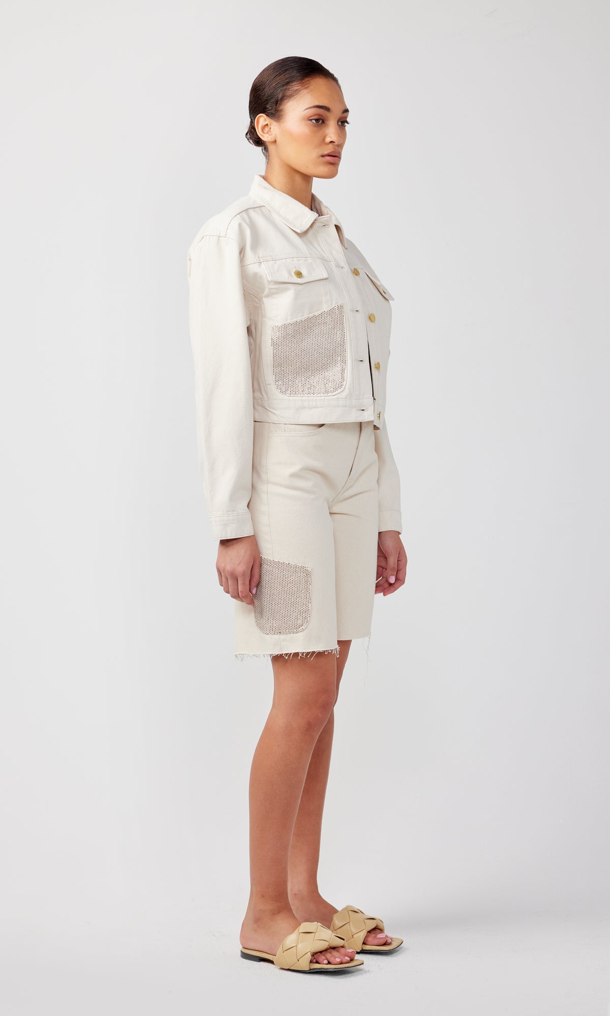 Ms. Cali Oversized Crop Cargo Jacket