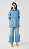 Ms. Ciela Cloud Stitch Denim Shirt