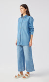 Ms. Ciela Cloud Stitch Denim Shirt