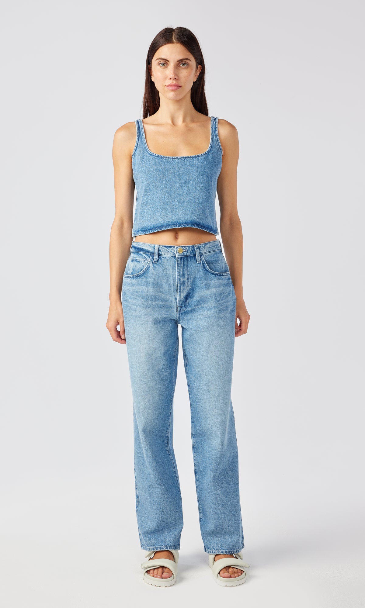 Ms. Harlow Denim Tank