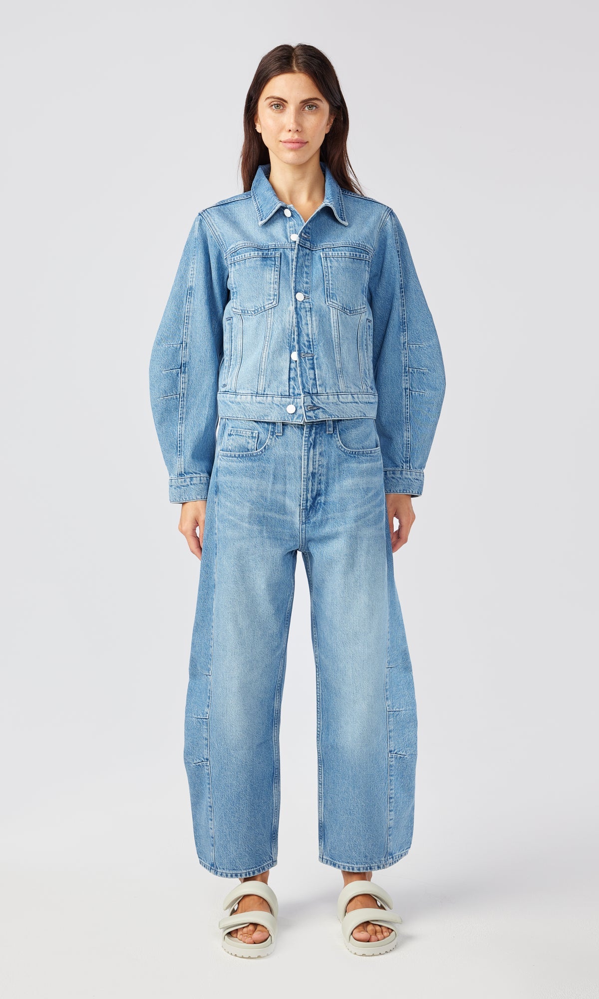 Ms. Walker Constructed Sleeve Trucker Jacket