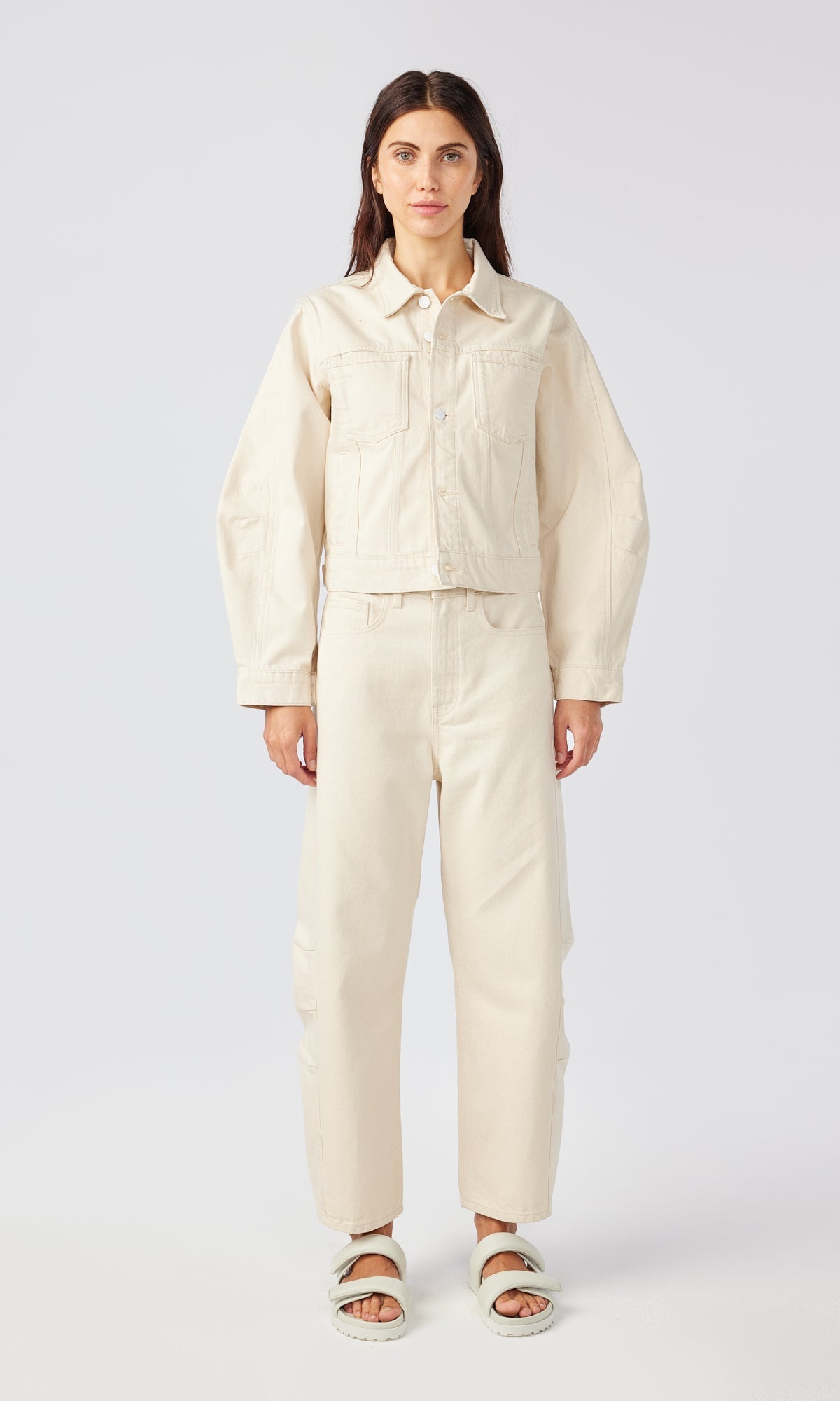 Ms. Walker Constructed Sleeve Trucker Jacket