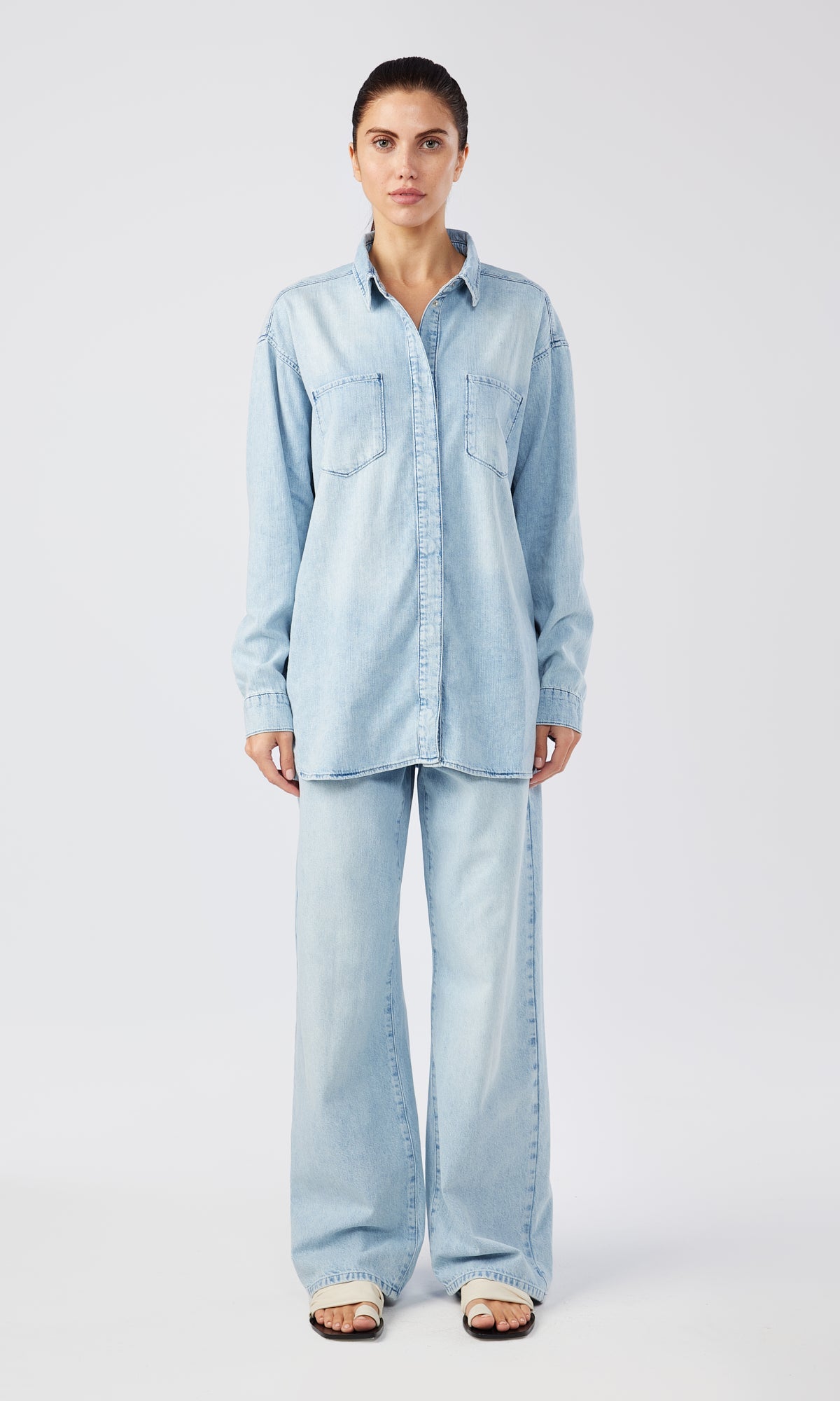 Ms. Charlotte Classic Denim Shirt