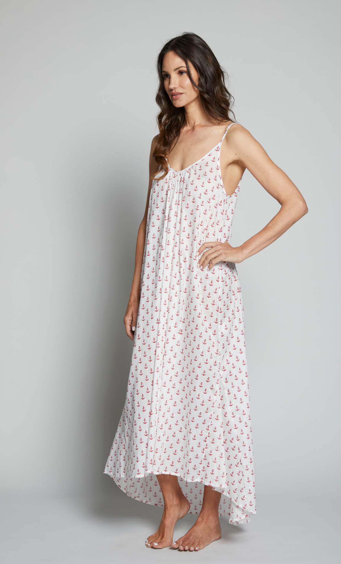 Anchors High Low Dress