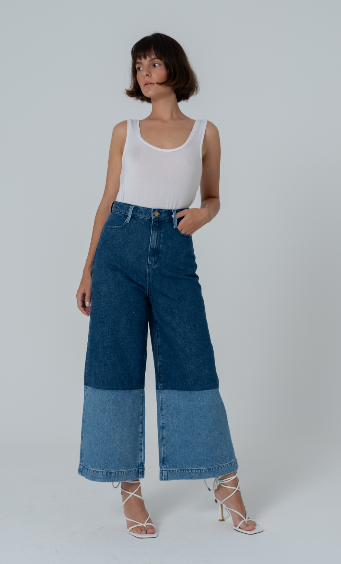 Two Toned Barrel Leg