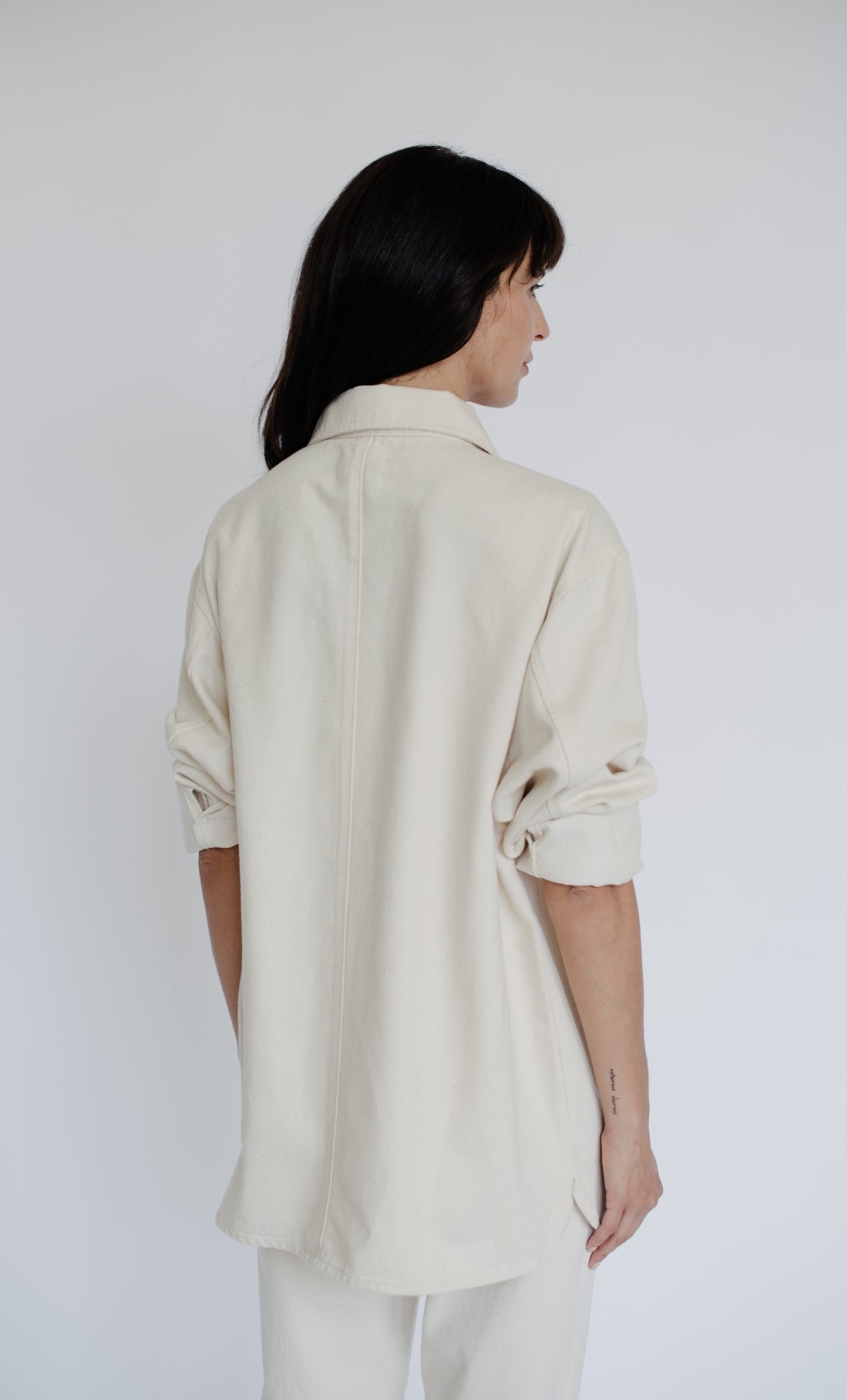 Ms. Triarchy OS Denim Shirt