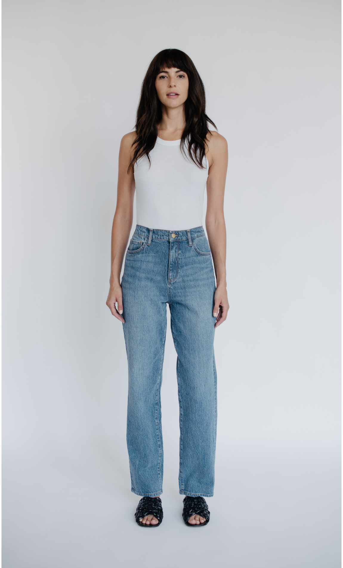 High Rise Relaxed Straight