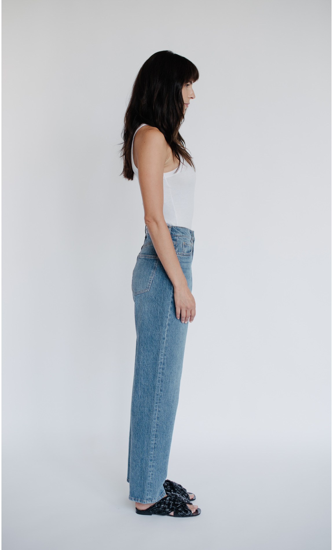 High Rise Relaxed Straight