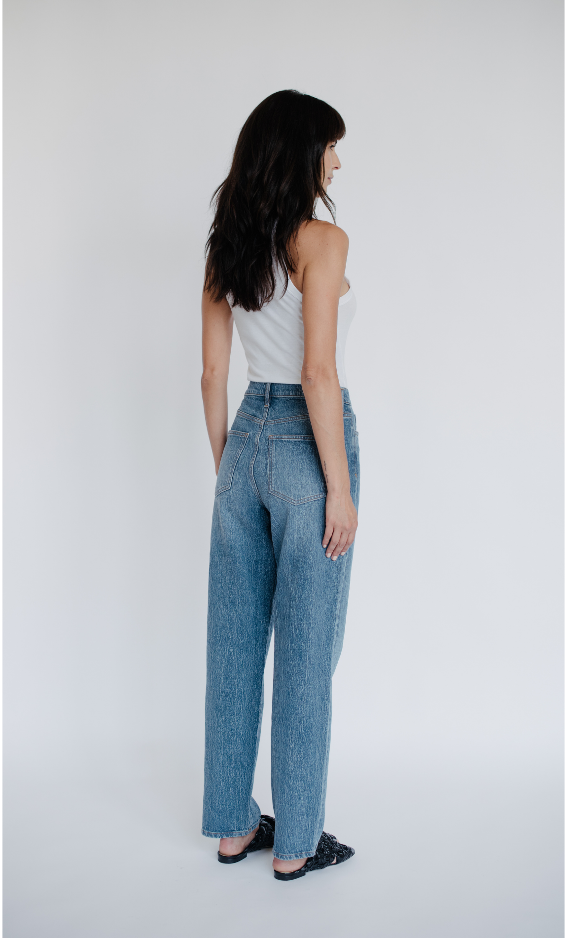 High Rise Relaxed Straight