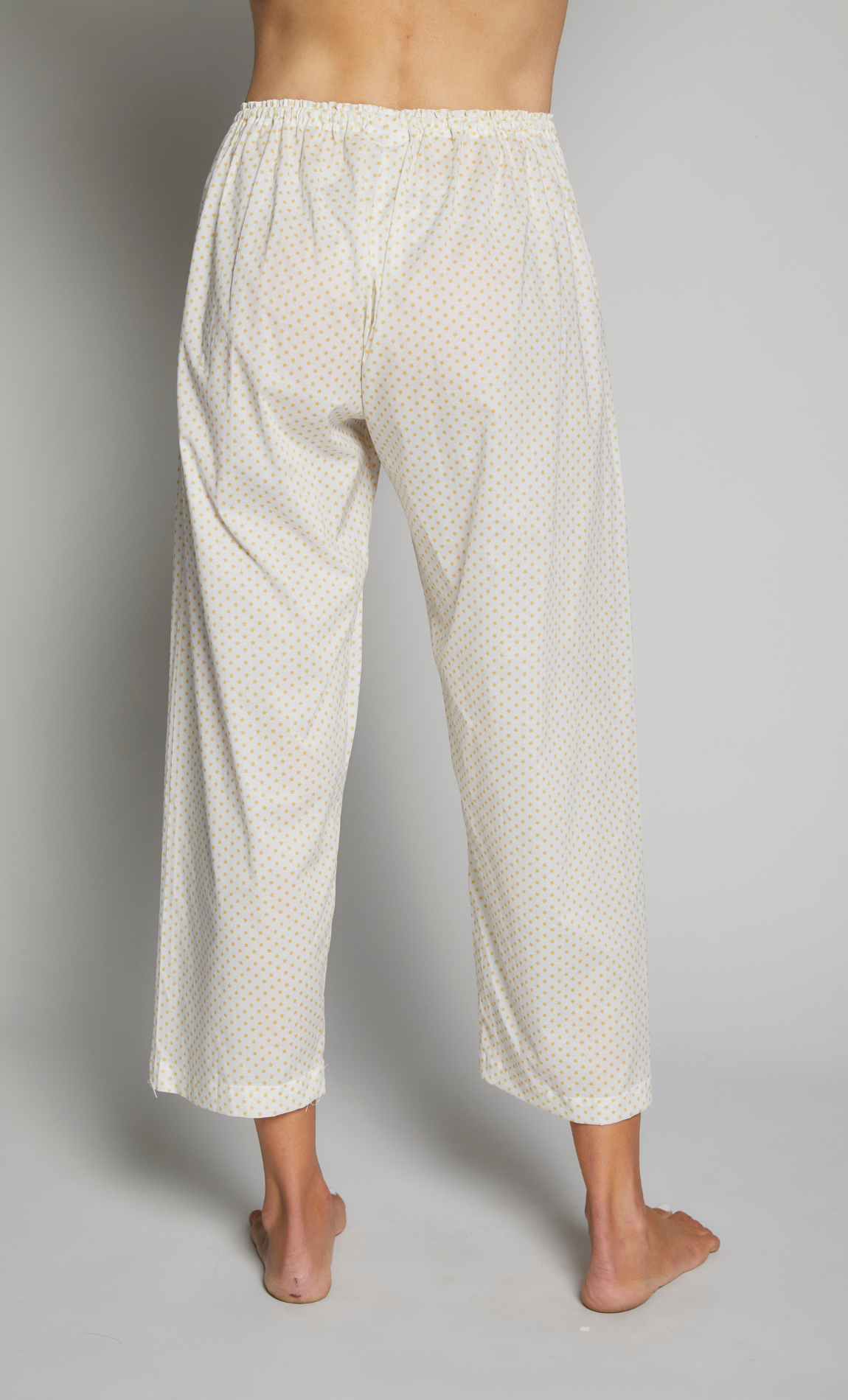 Stars Cotton Cropped Sleep Pant