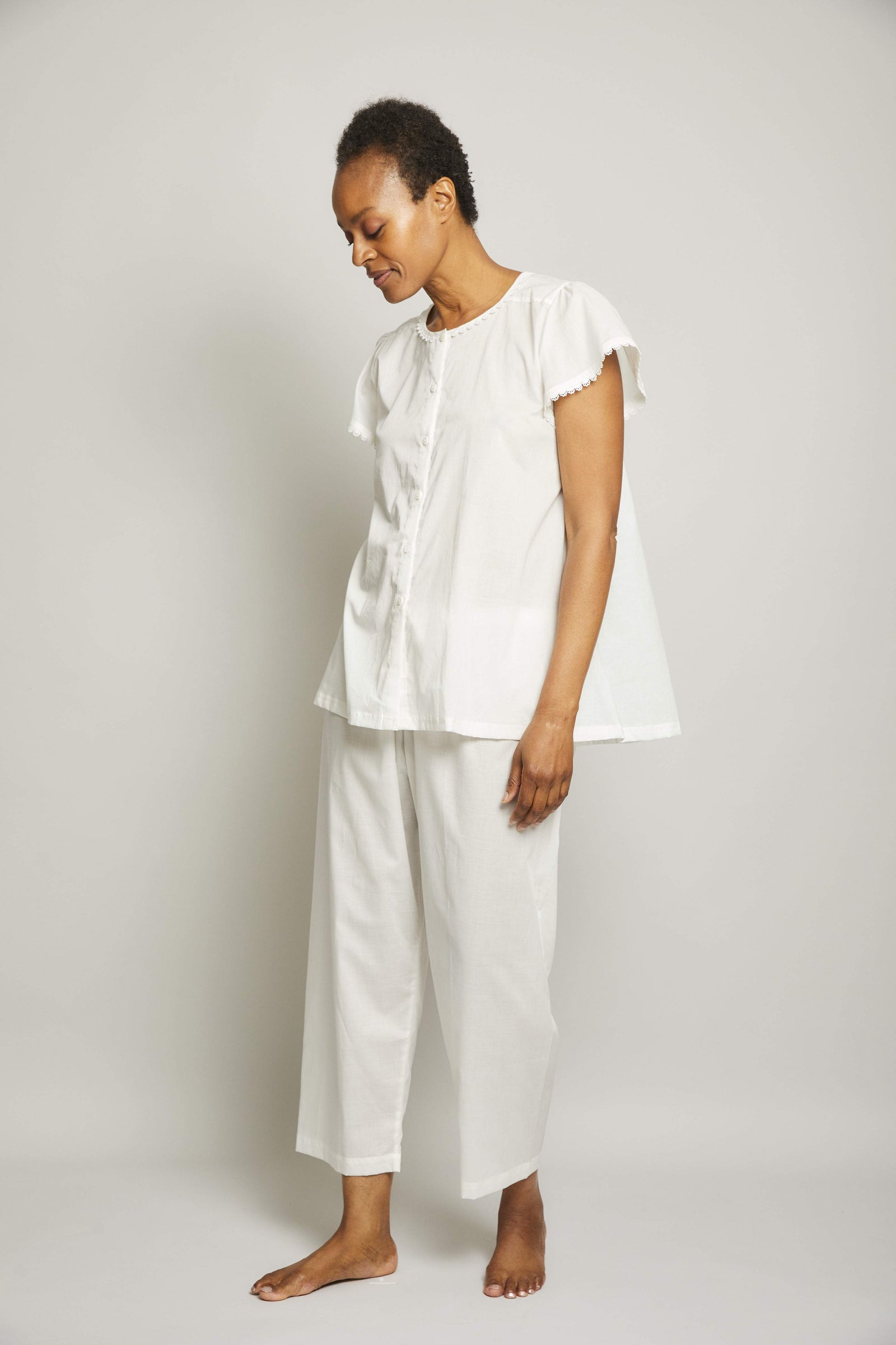 Gabby Short Sleeve Crop Pant Pajama Set