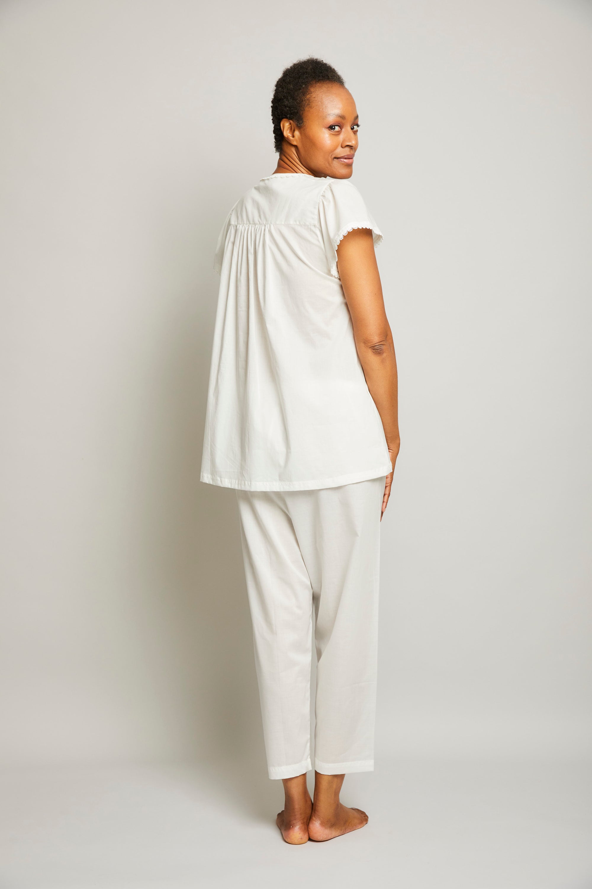 Gabby Short Sleeve Crop Pant Pajama Set