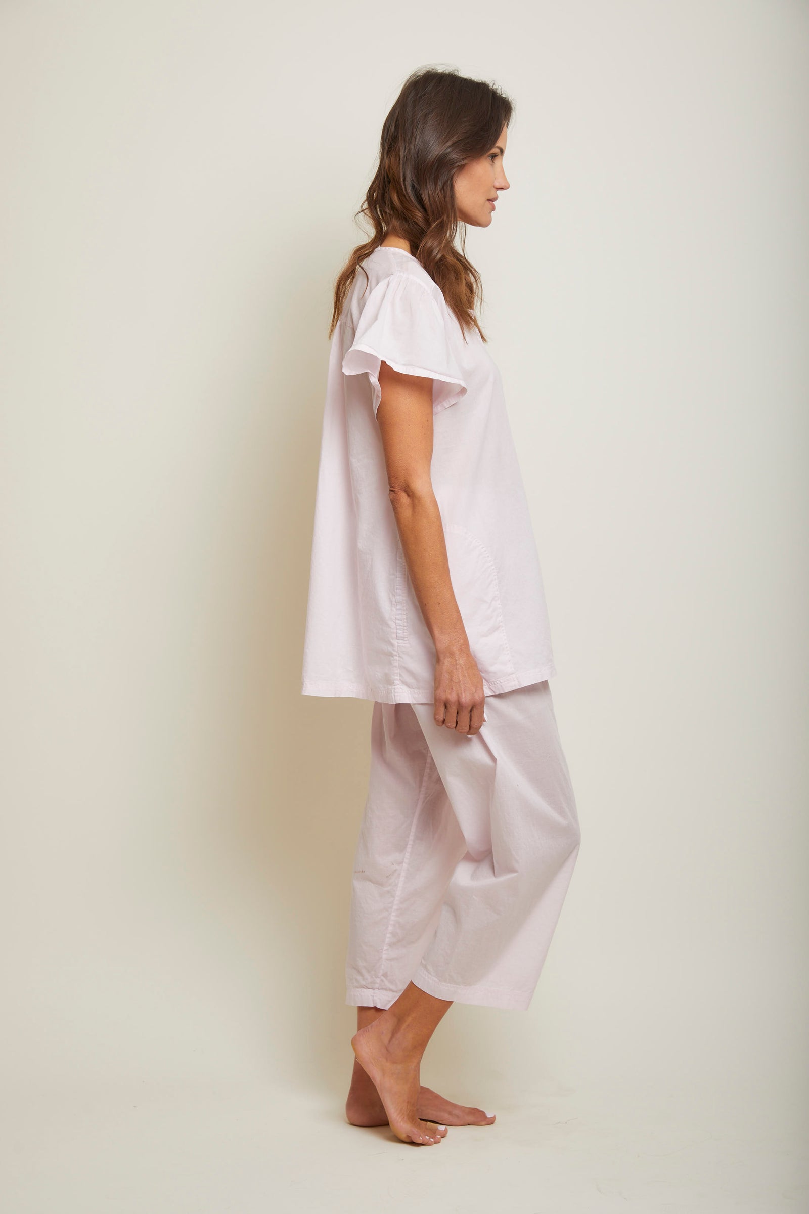 Gaby Short Sleeve Cropped Pant Pajama Set