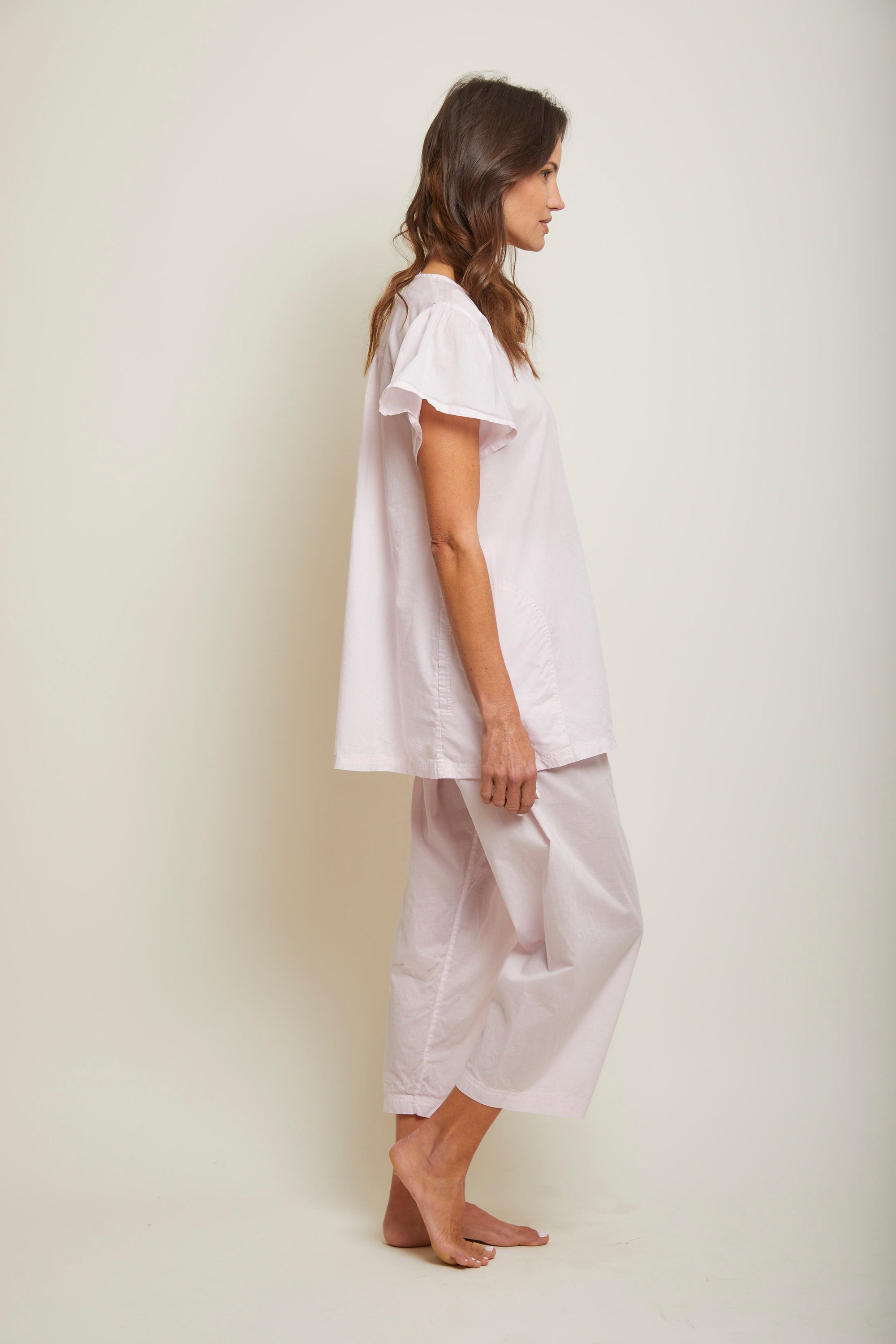 Gaby Short Sleeve Cropped Pant Pajama Set