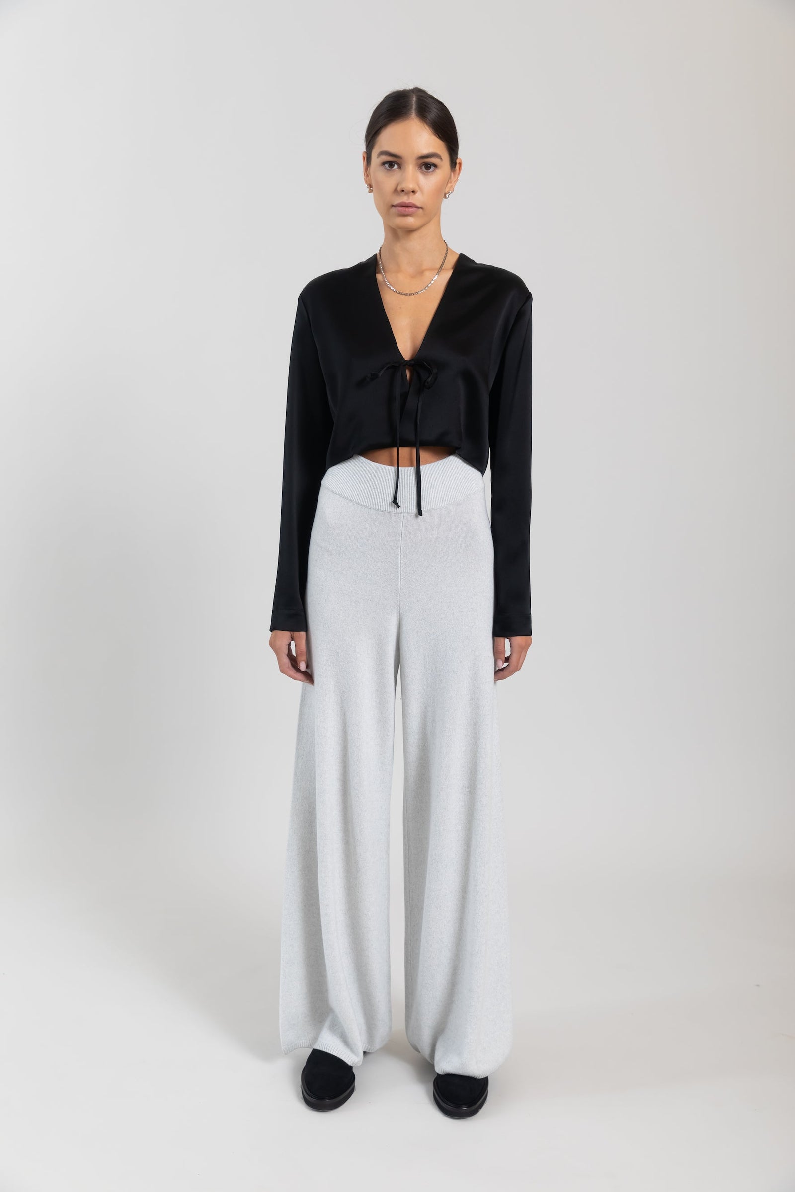 Barb Crop Tie Cardigan