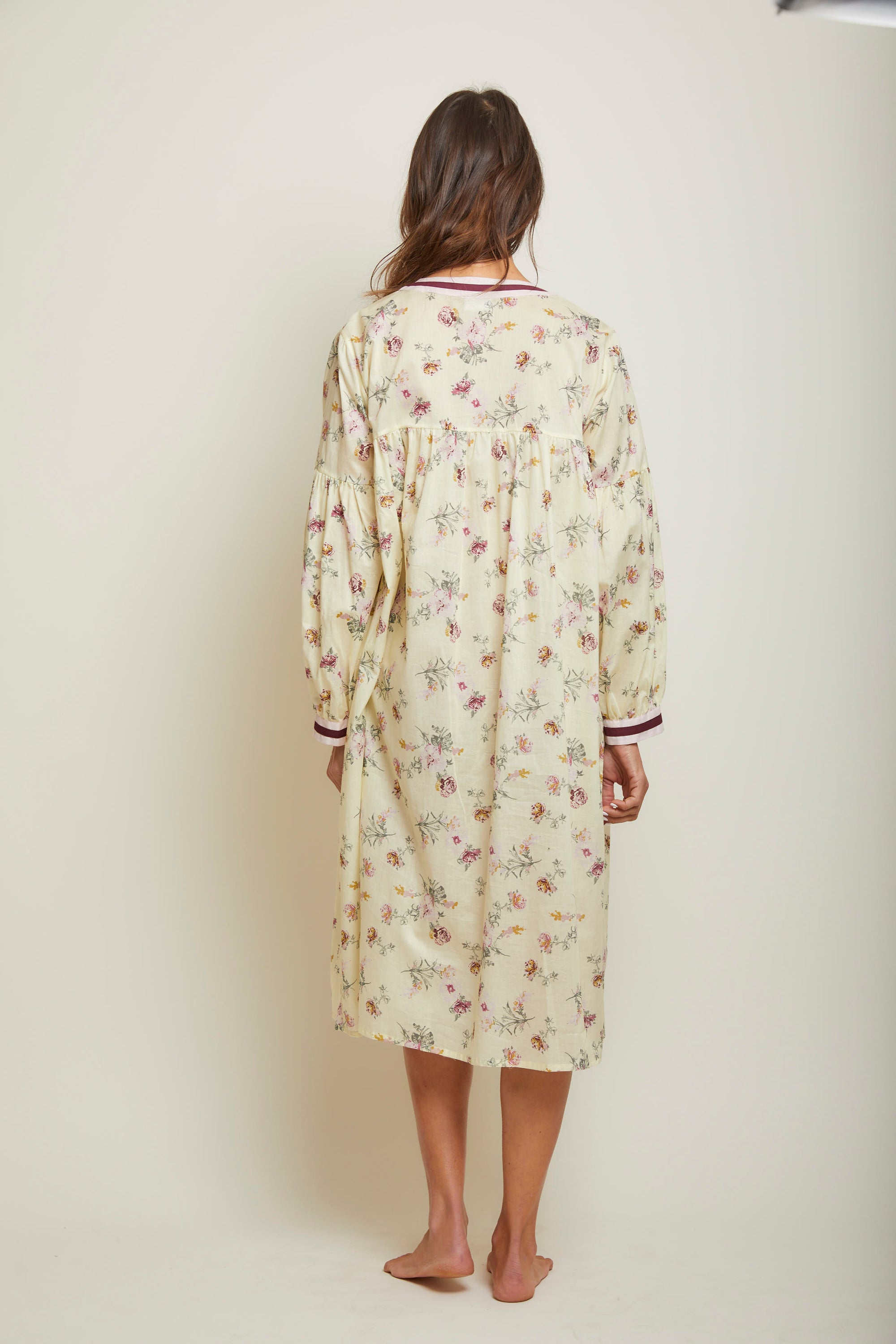 Duster With Blossom Trim