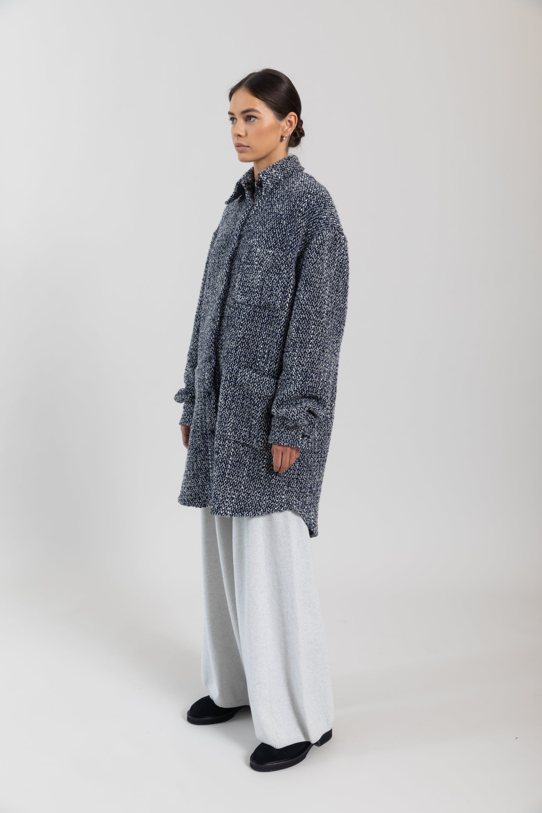 Cate Oversized Button Down with Pocket