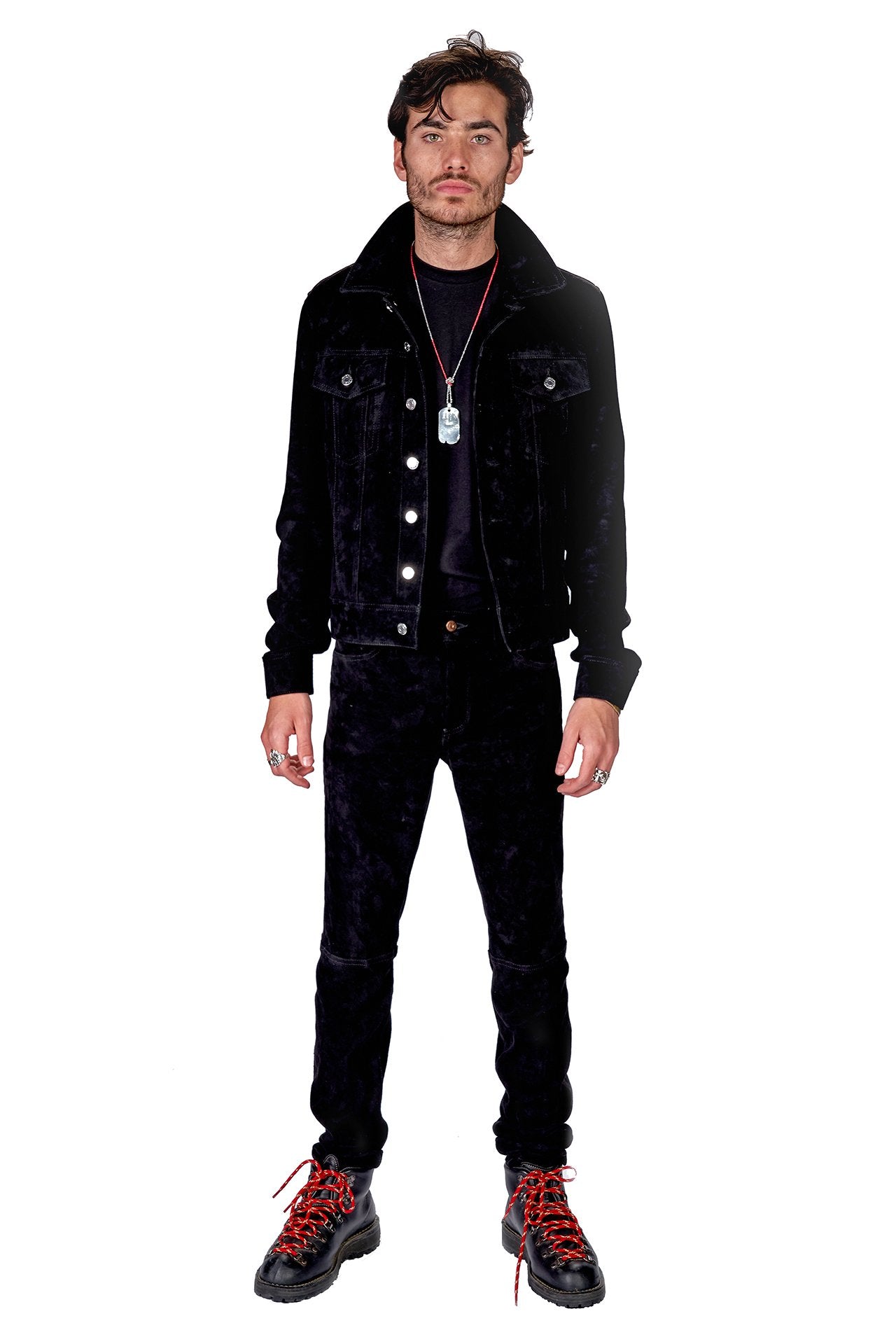 Stretch Suede Skinny Pant