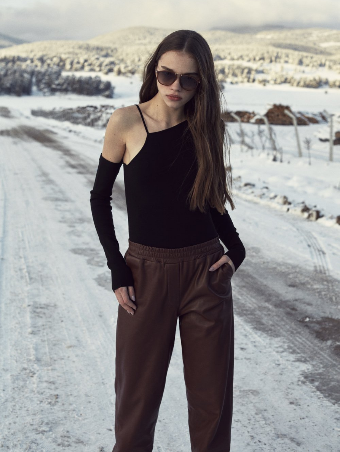 Leather Jogger Pants