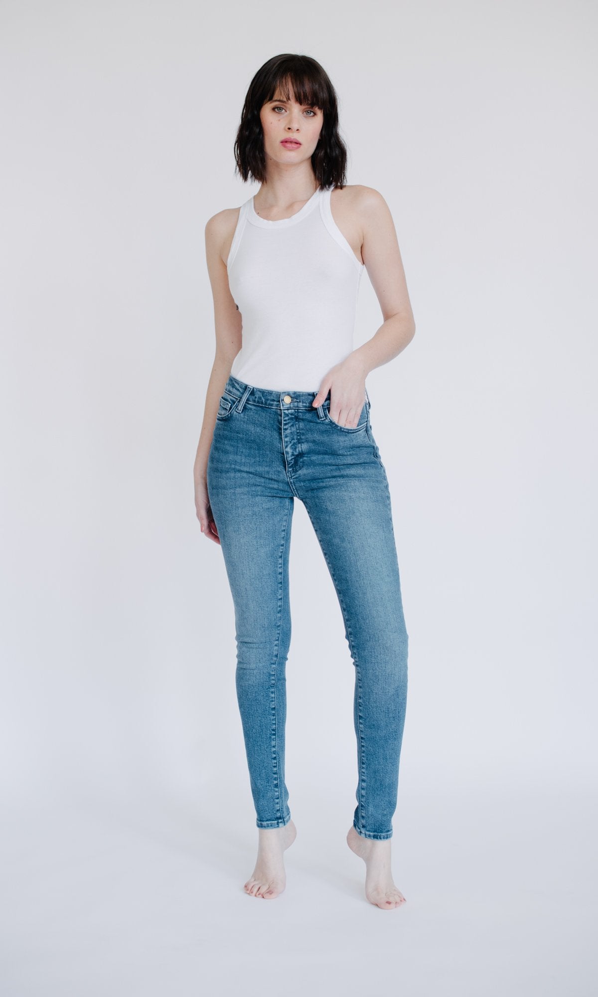 Plastic Free Skinny - Medium Indigo