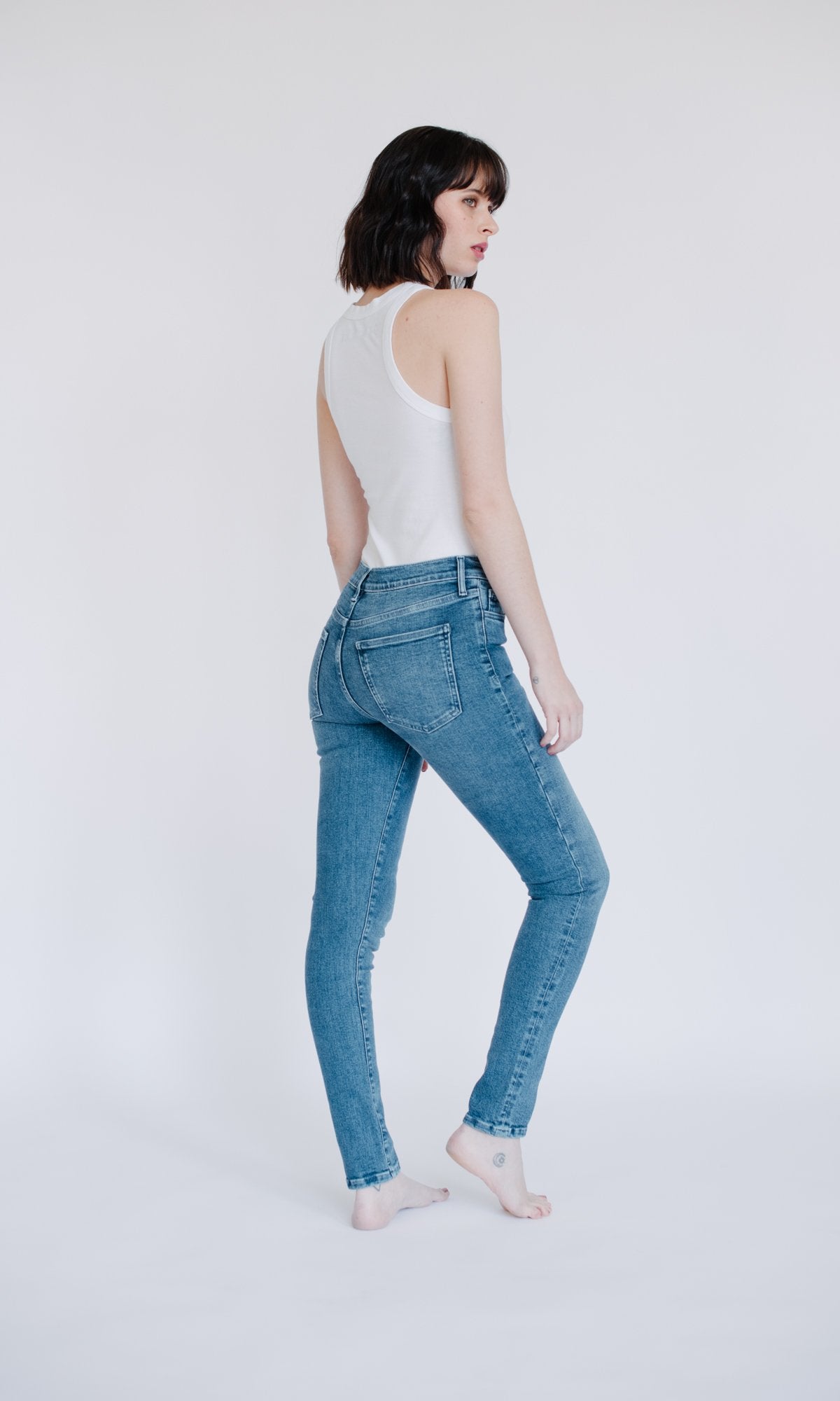 Plastic Free Skinny - Medium Indigo