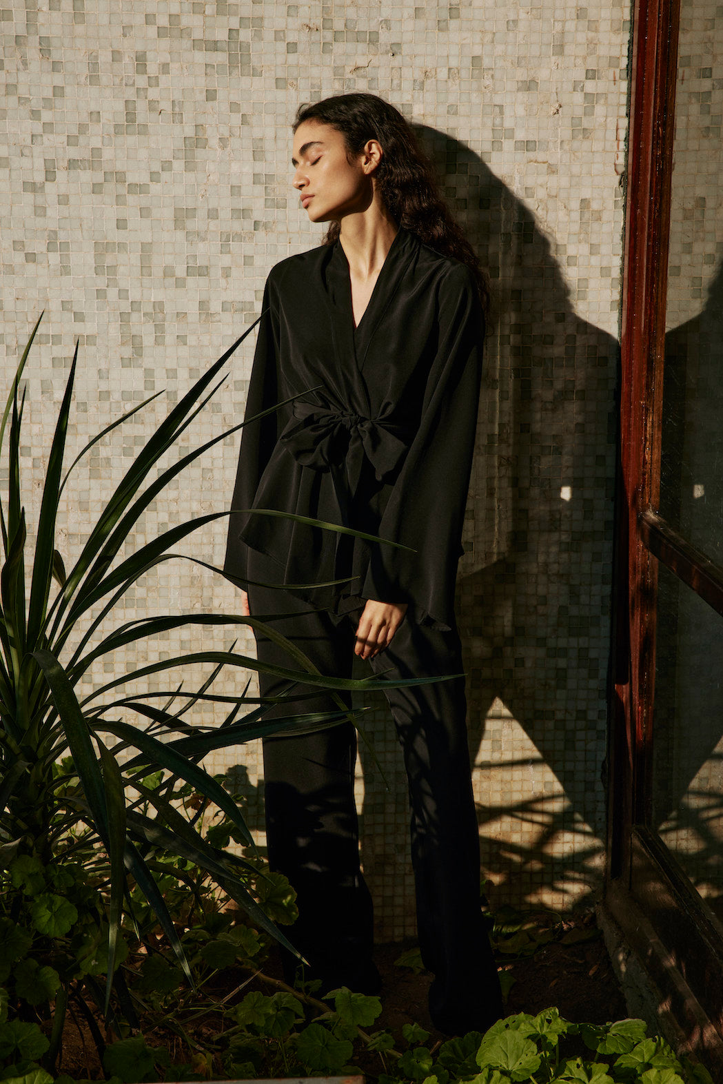 Crepe De Chine Wrap Top