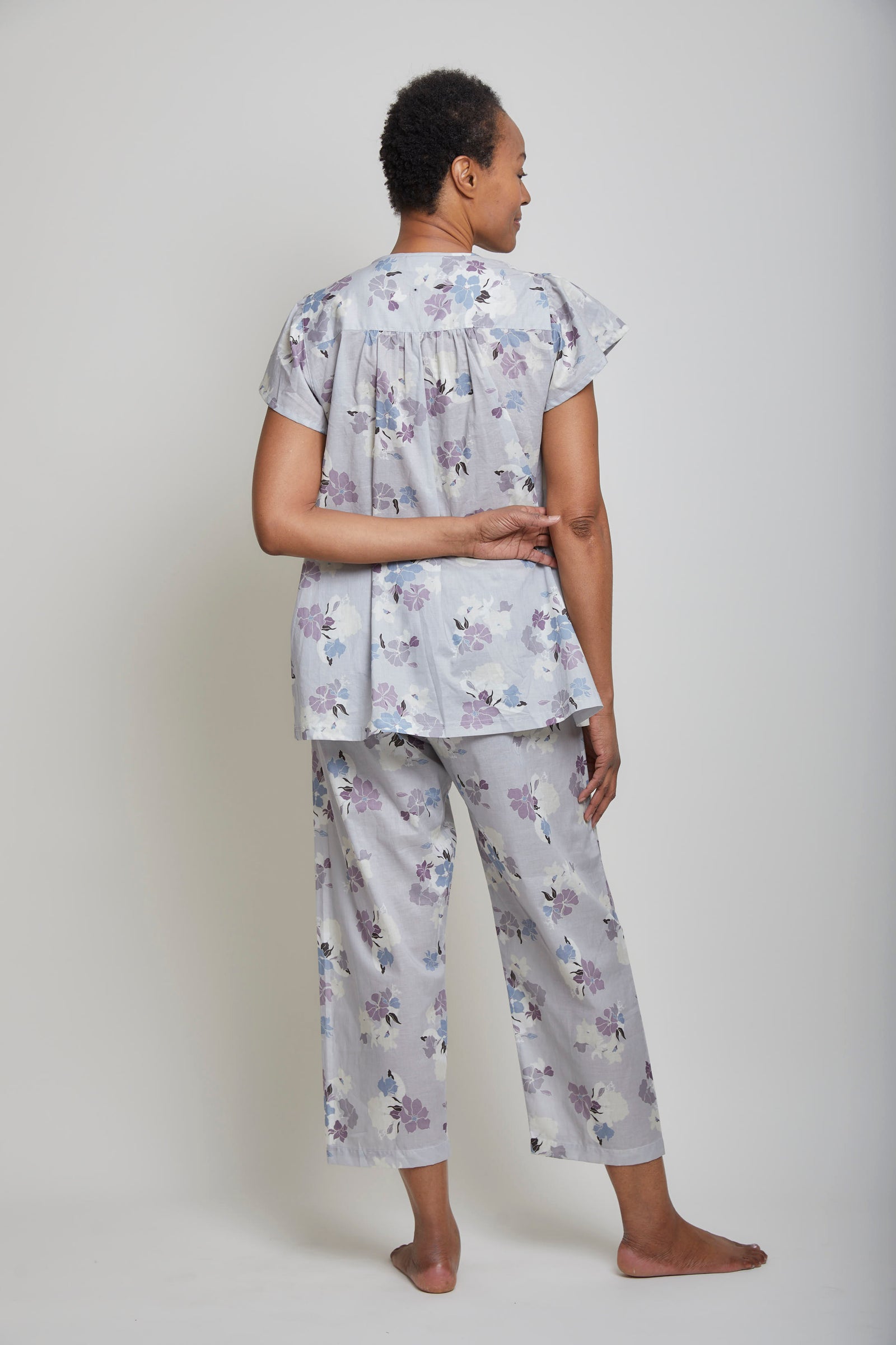 Iris Gaby Short Sleeve Cropped Pant Pajama Set