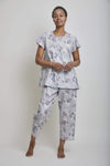 Iris Gaby Short Sleeve Cropped Pant Pajama Set