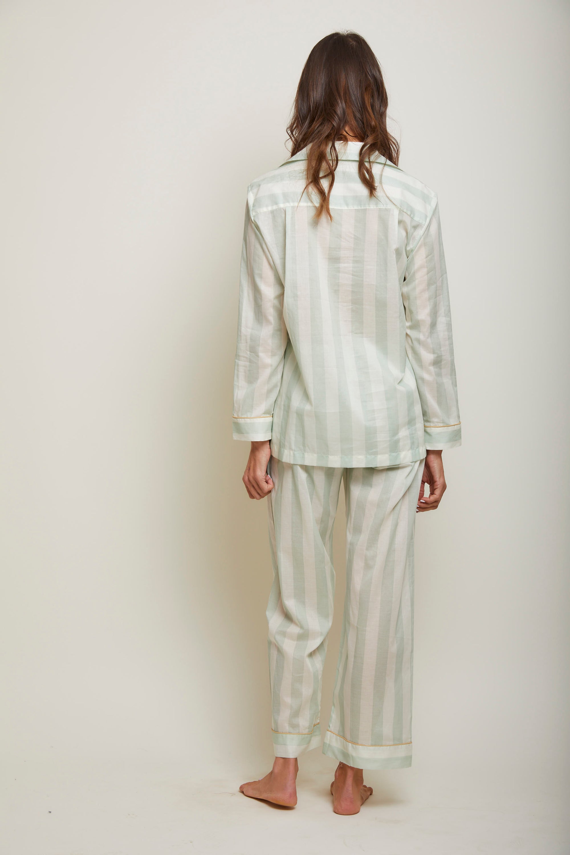 Striped Long Sleeve Pajama Set