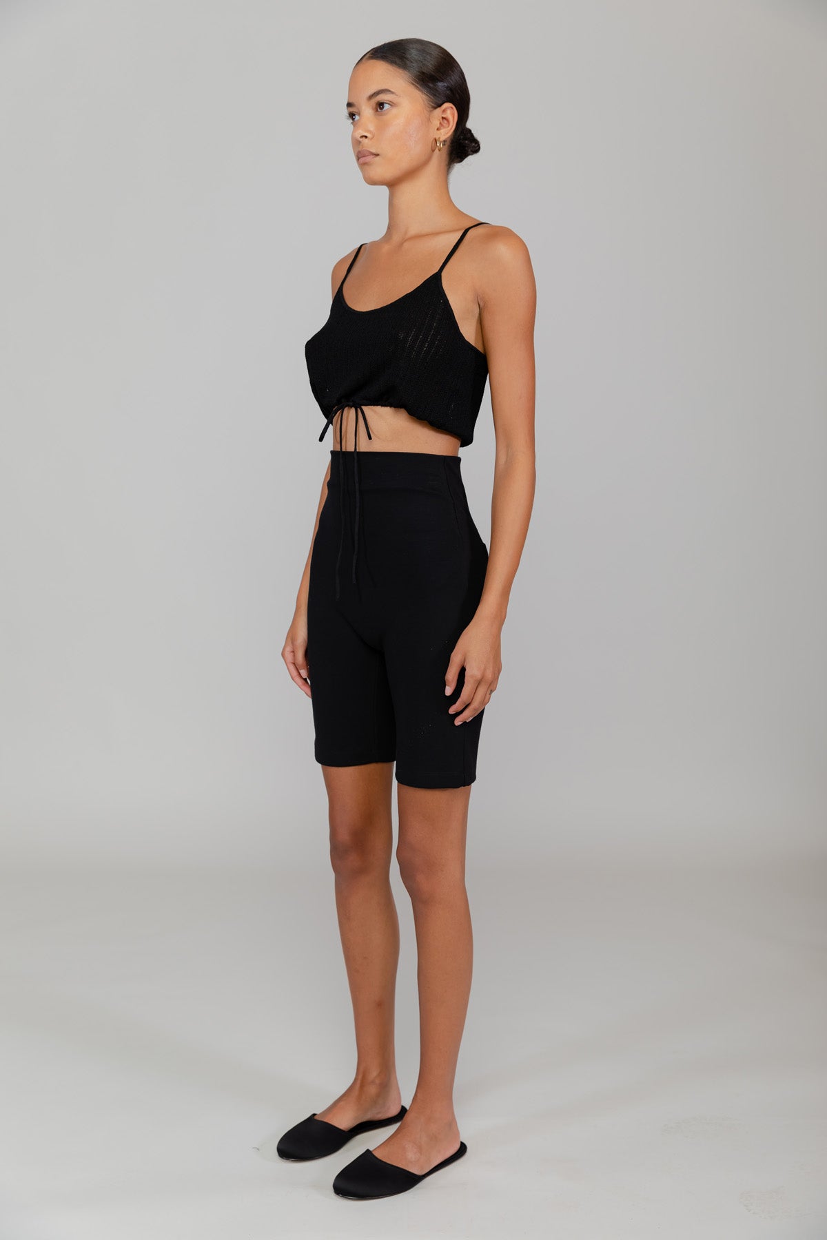 Jasmine Pointelle Drawstring Tank