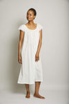 Long Josephine Nightgown with Lace Sleeves