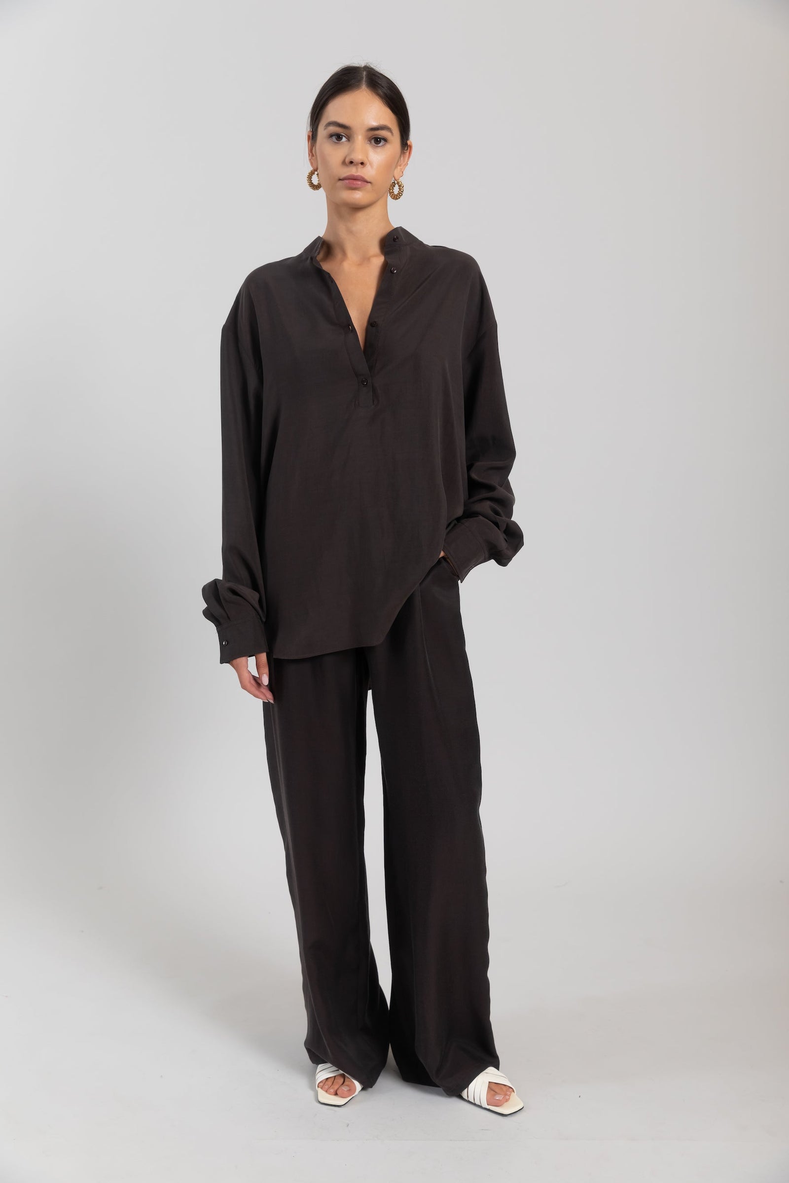 Kim Collarless Tunic