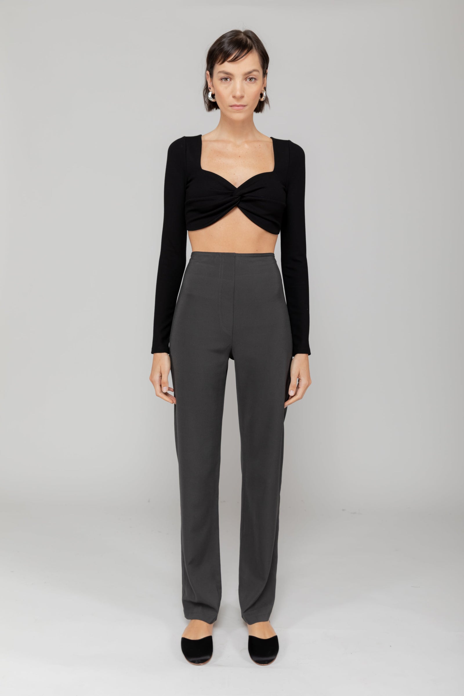Claire High Waist Straight Pant