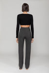 Claire High Waist Straight Pant