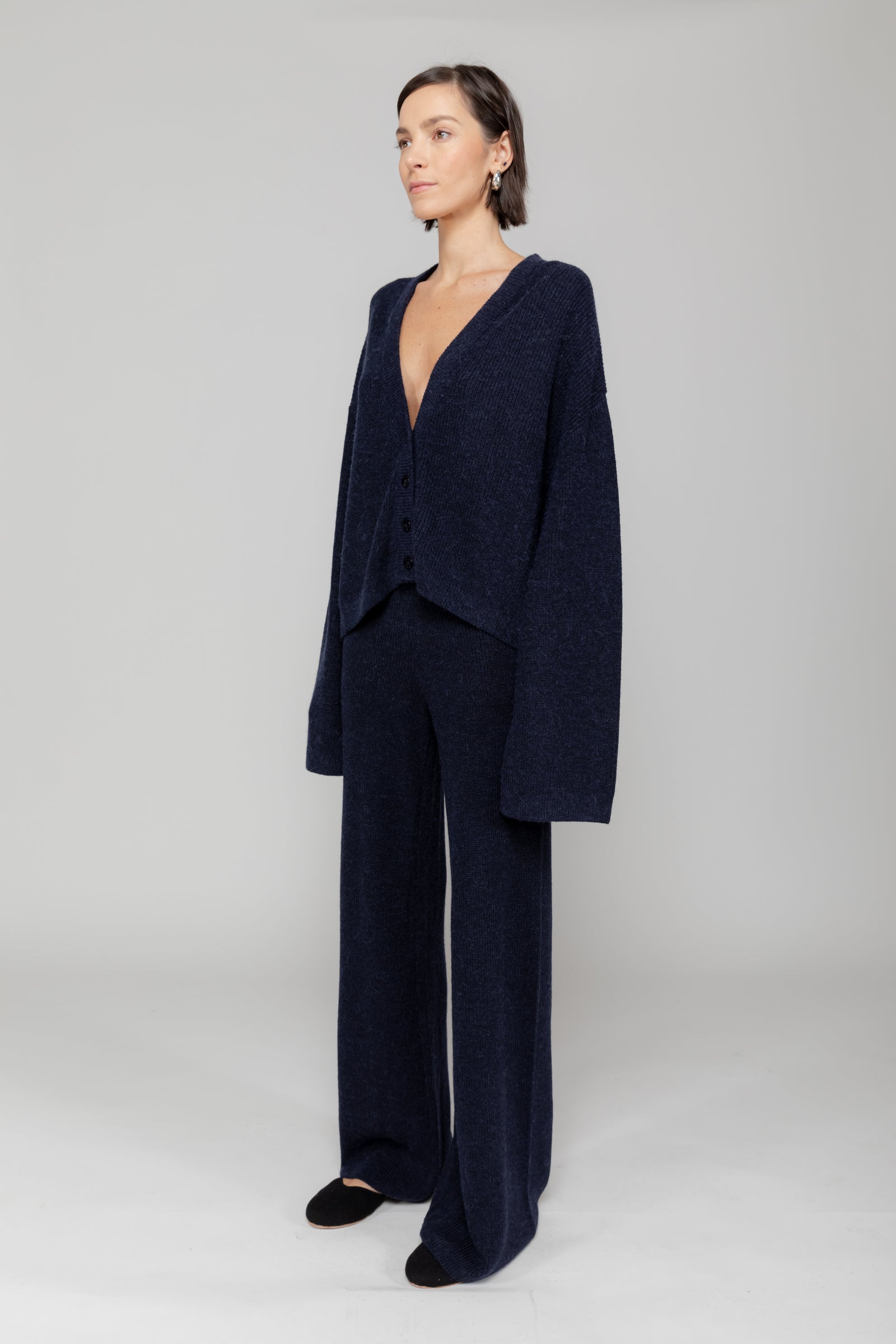 Tess Rib Wide Leg Pant