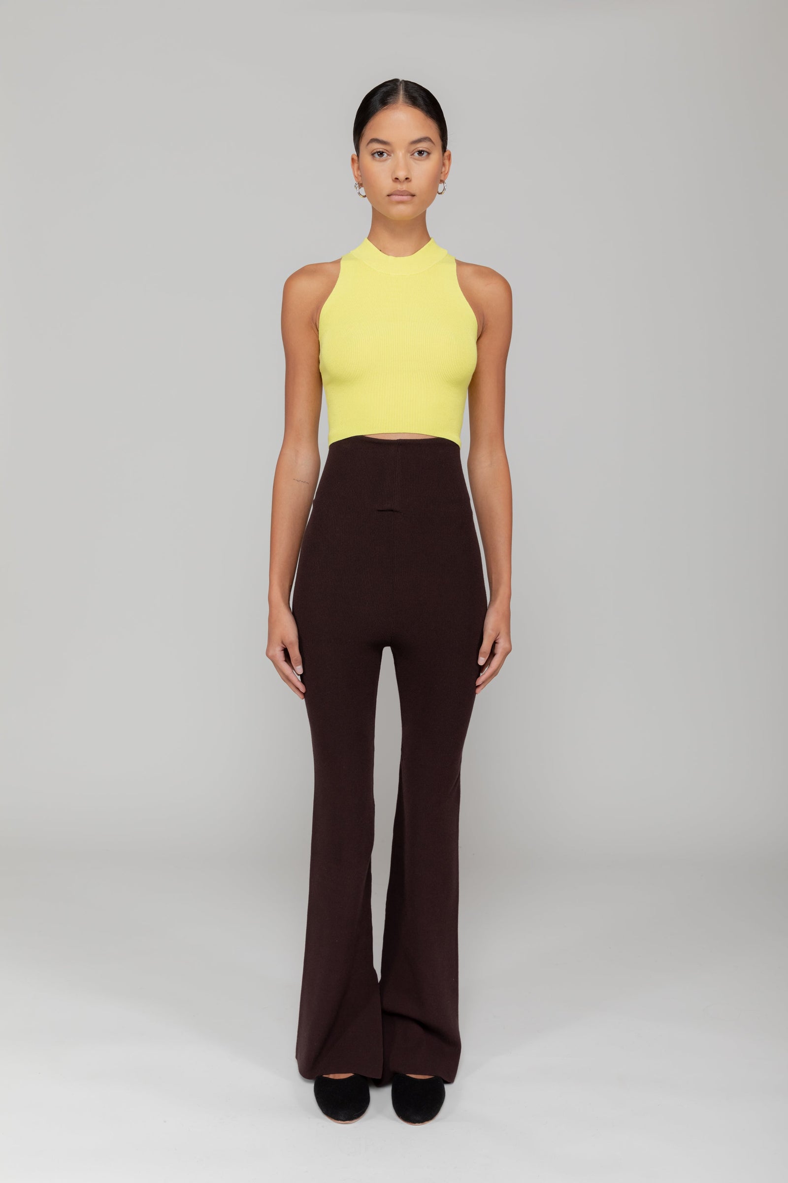 Grace Crop Mockneck Tank