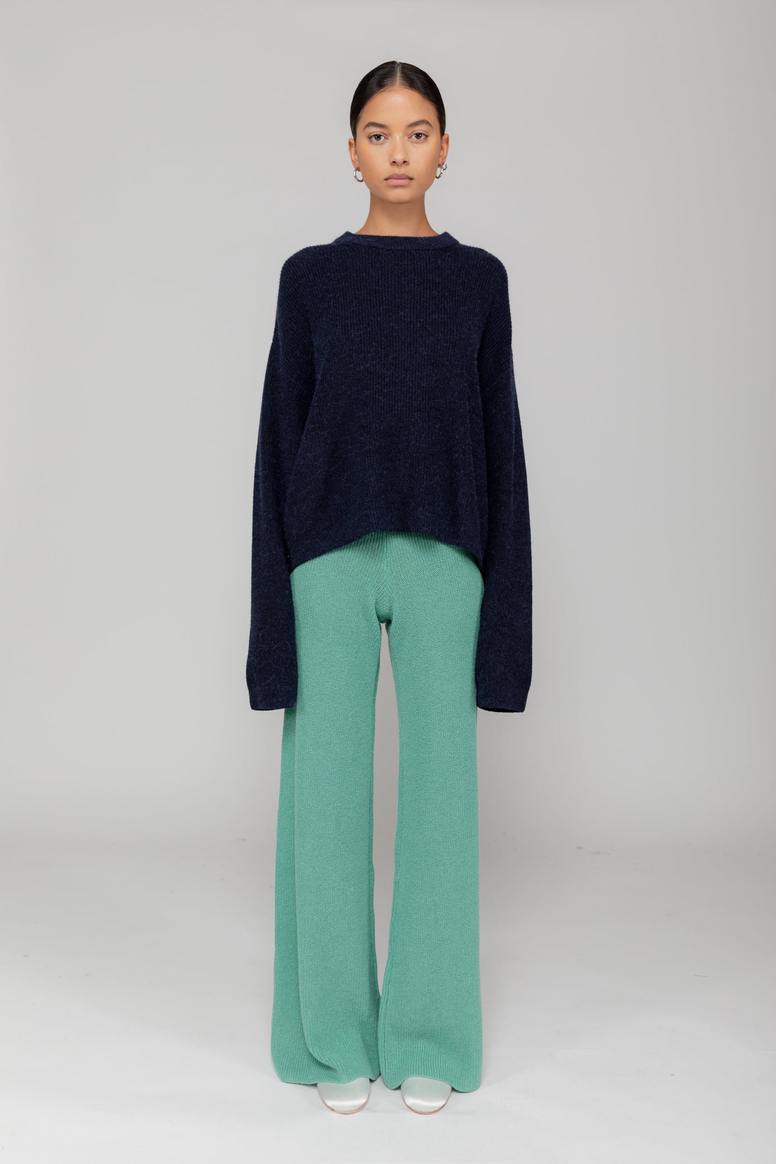 Tess Rib Wide Leg Pant