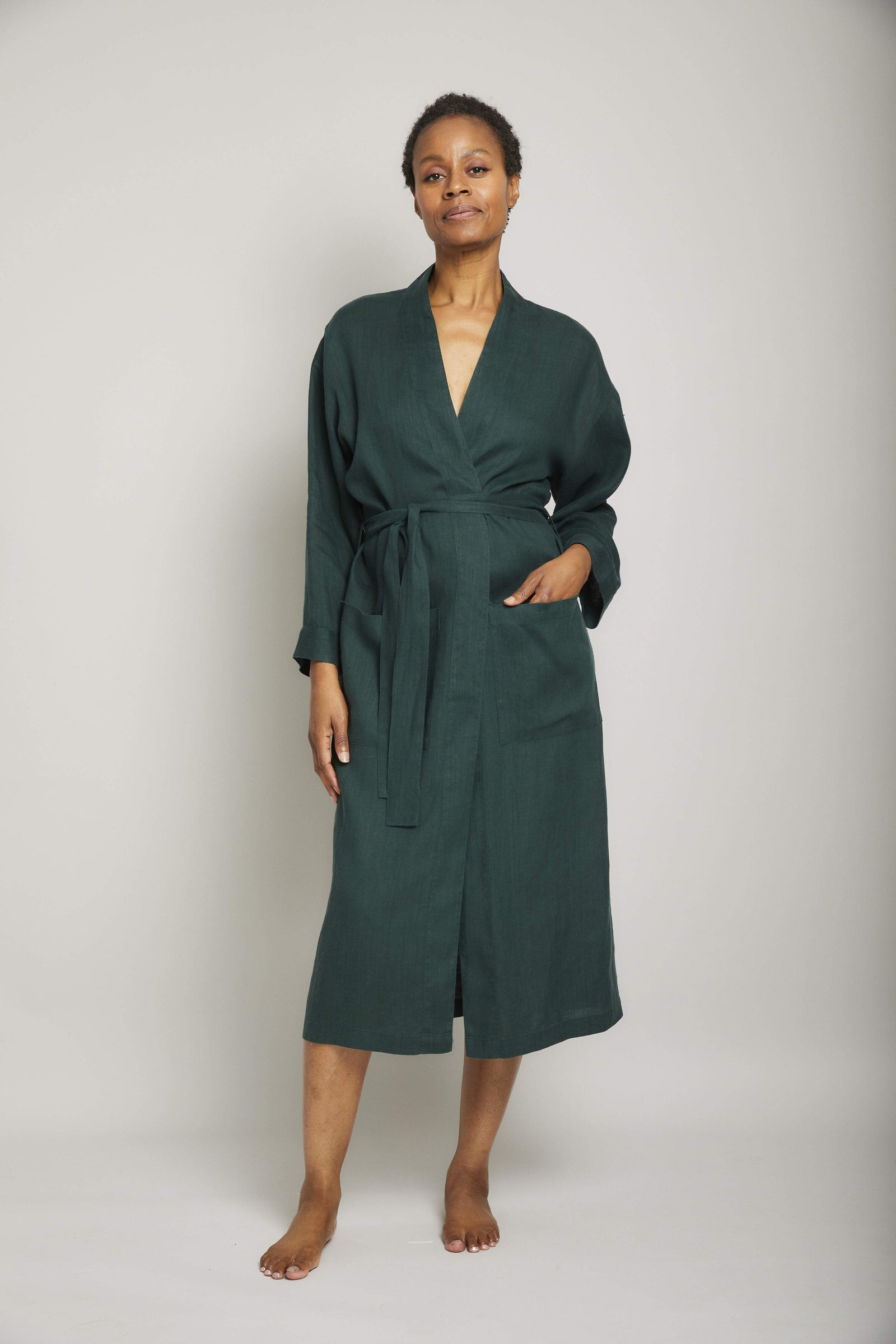 Long Linen Robe