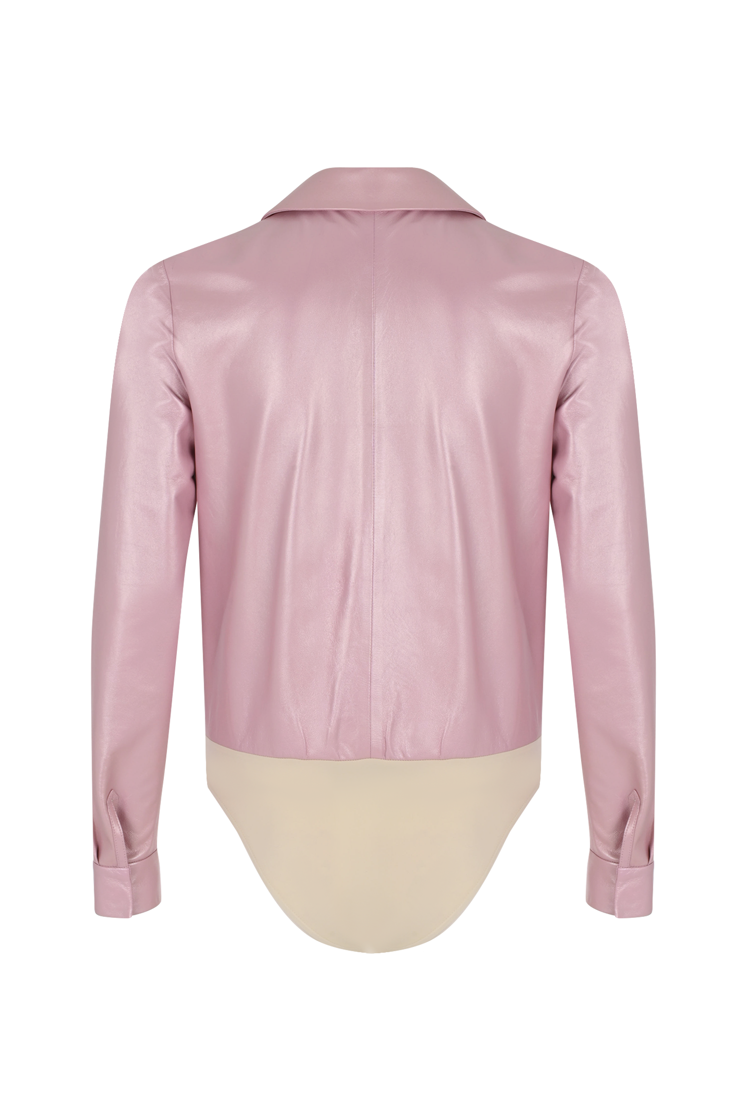 Leather Shirt Bodysuit