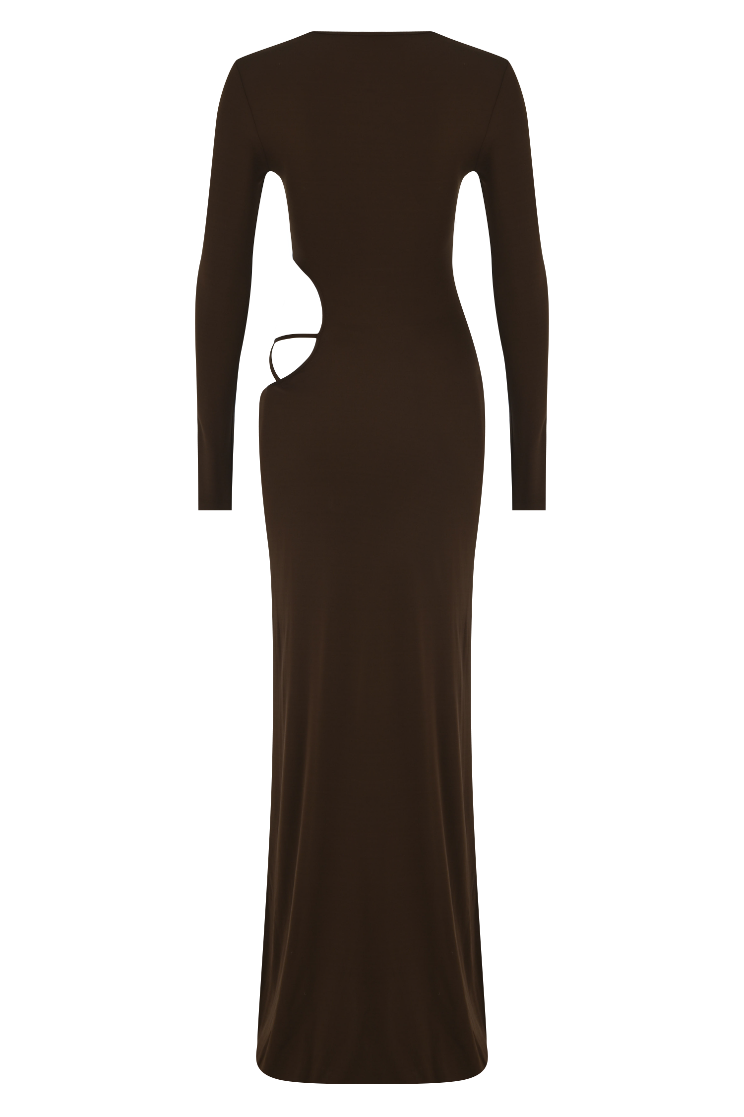 Belly Cutout Jersey Maxi Dress